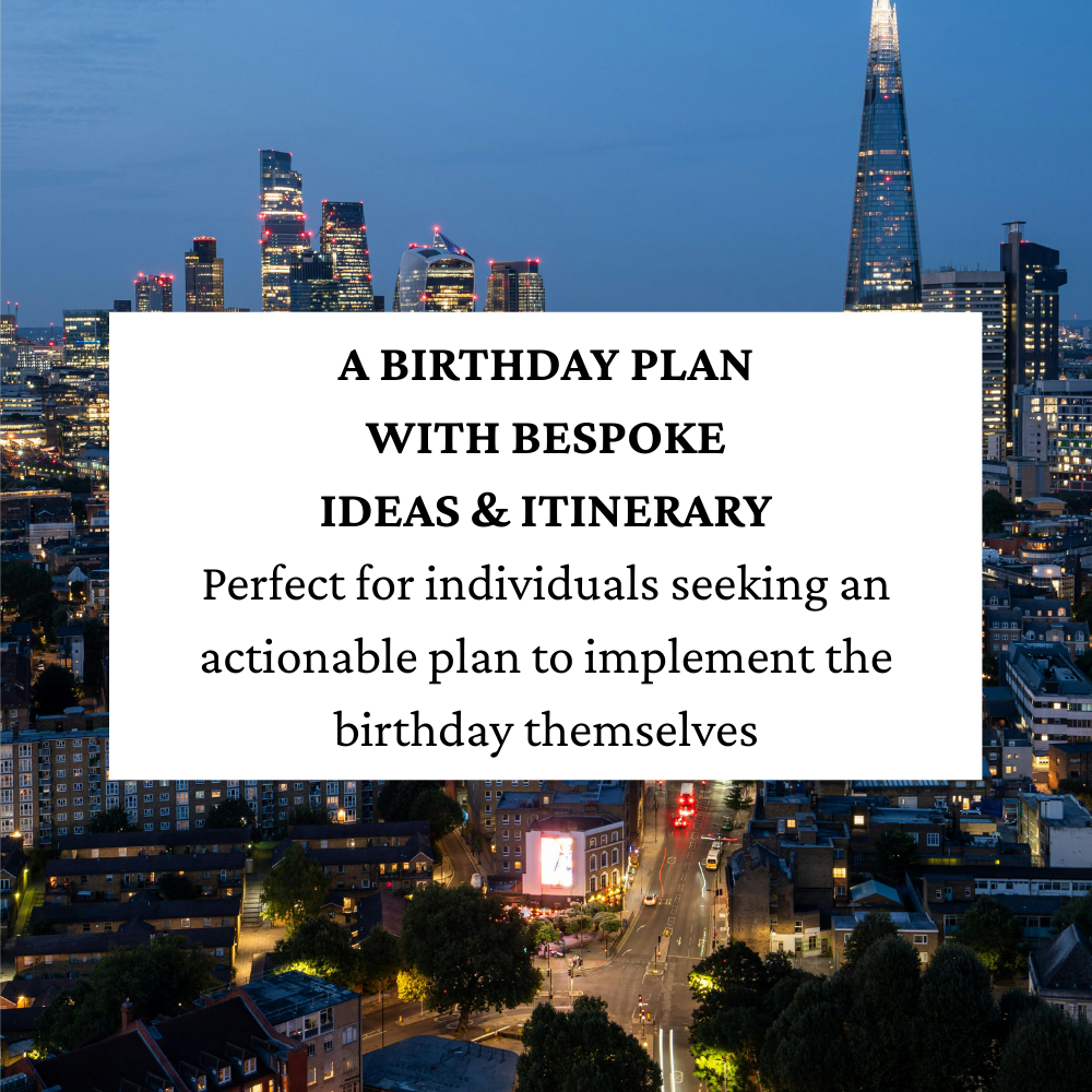 Bespoke Birthday Plan