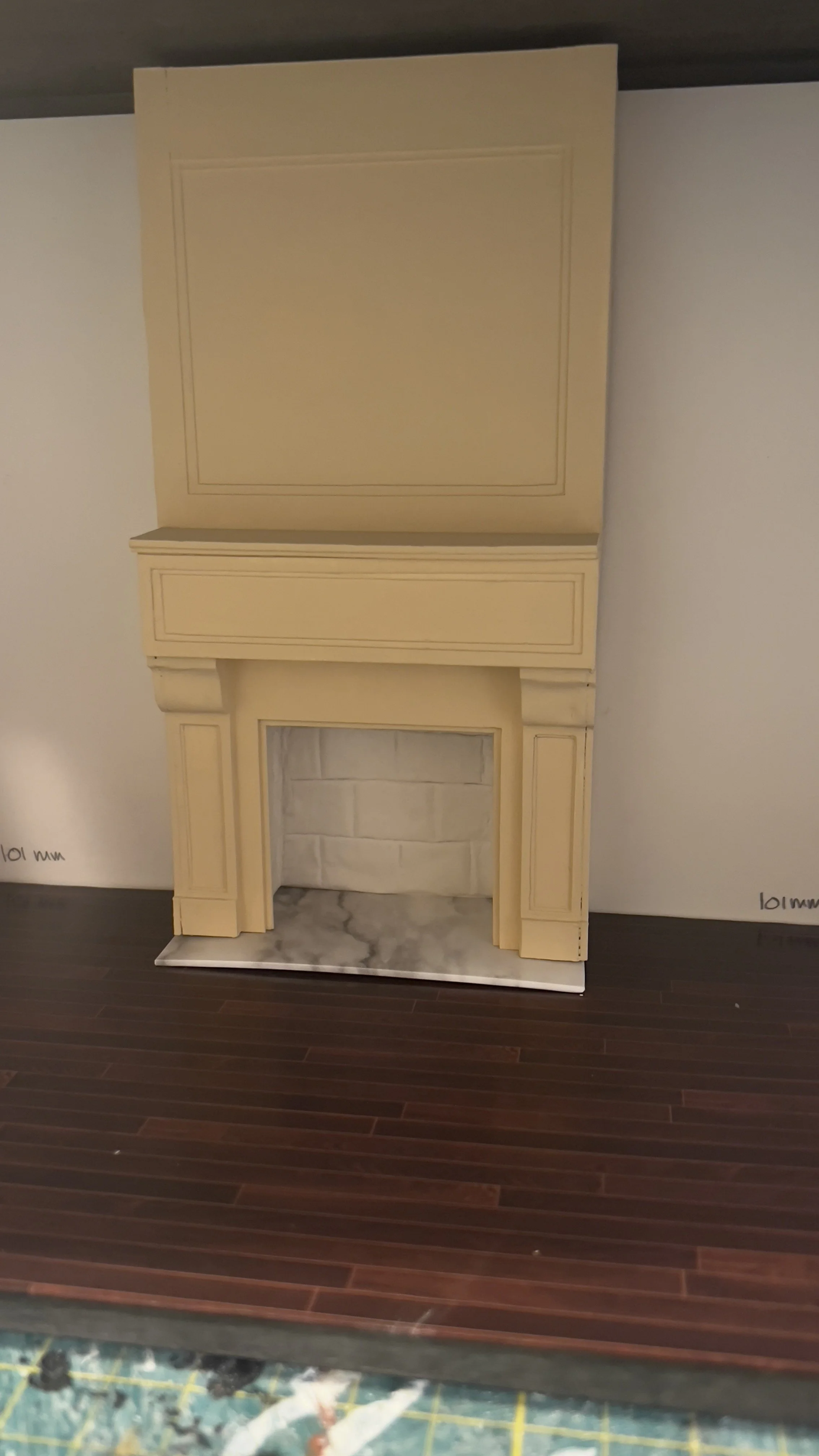 This fireplace is made entirely of paper and paperboard