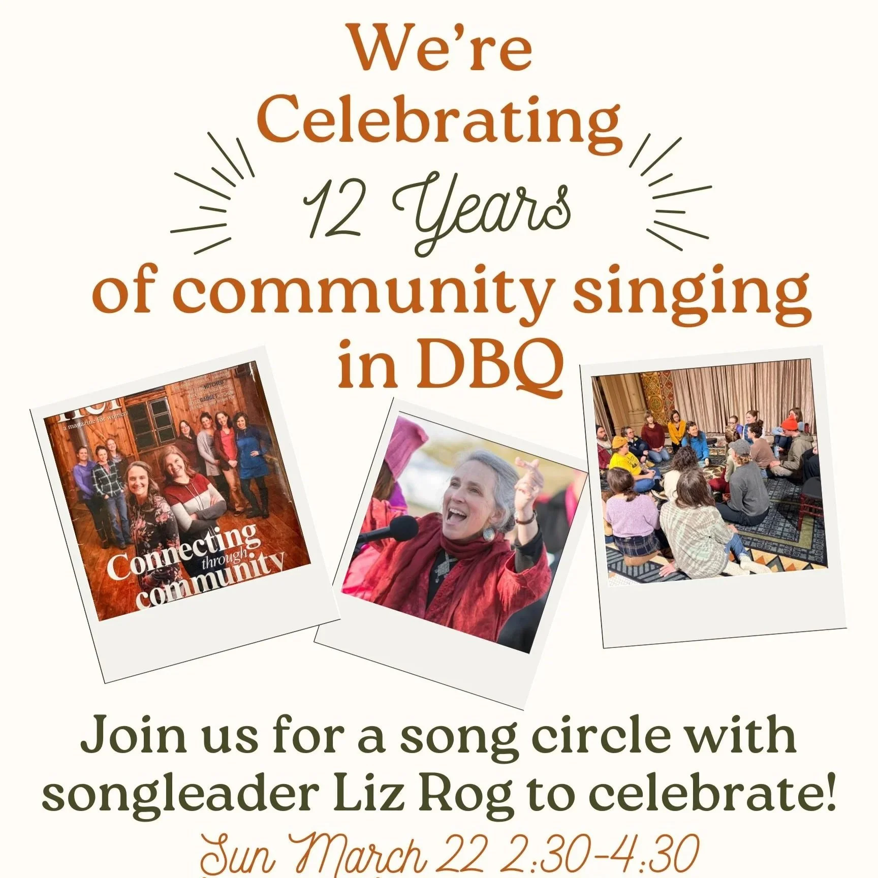 12th Anniversary Song Circle with Liz Rog!