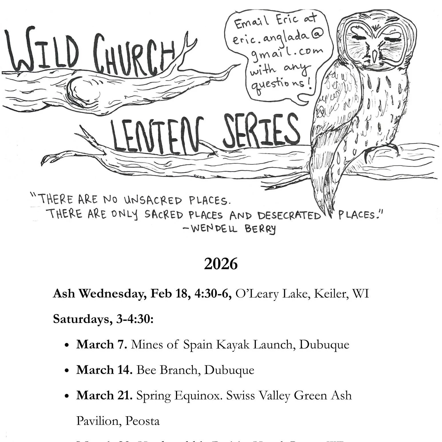 Church of the Oak Lenten Series