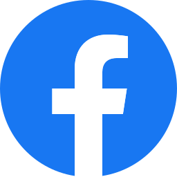 Facebook logo with a blue background and white lowercase 'f'