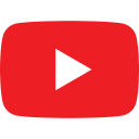 Red play button icon, symbolizing YouTube.
