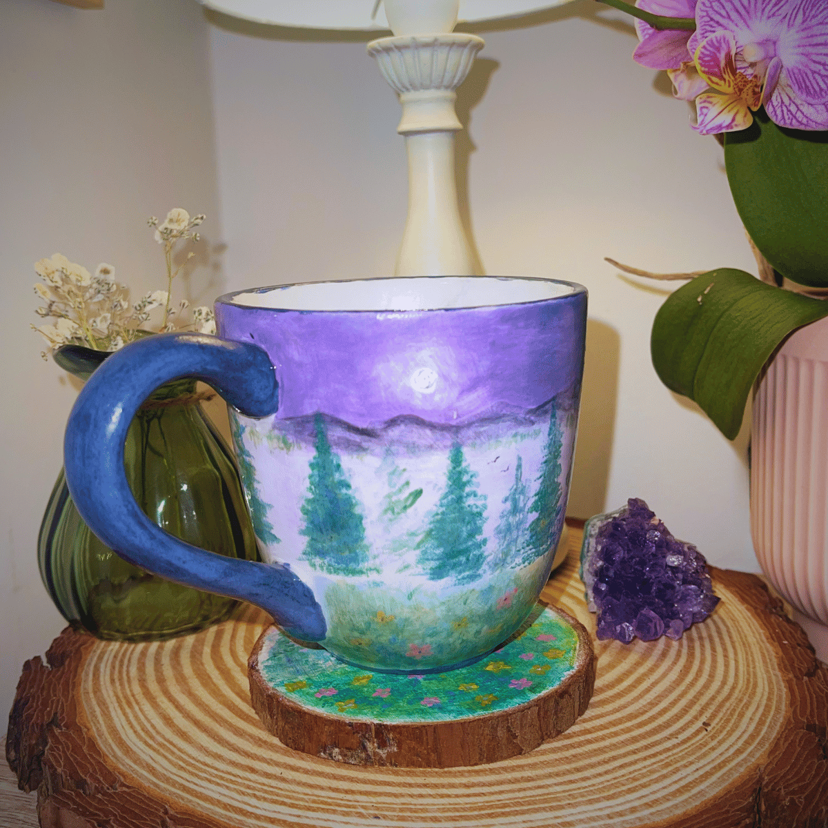 "Dusk Pines" 12oz Tapered Coffee Mug