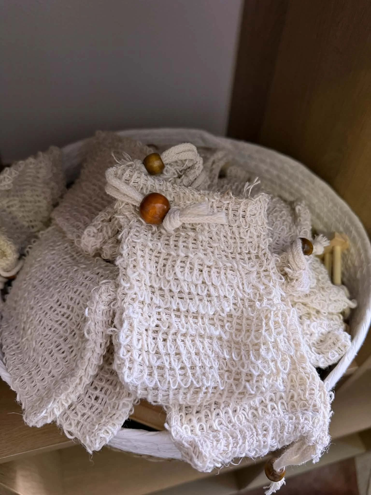 Natural Fiber Soap Bag