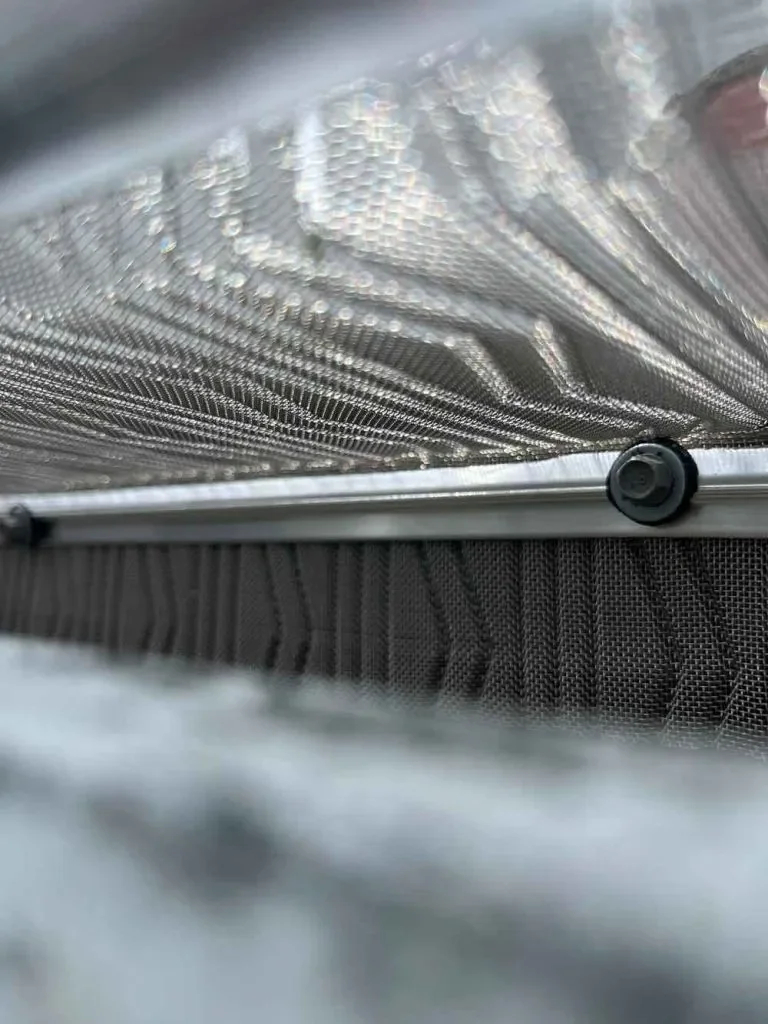 LeafBlaster Pro gutter guards installed inside seamless gutter by Gutter Pro in Jacksonville, FL.