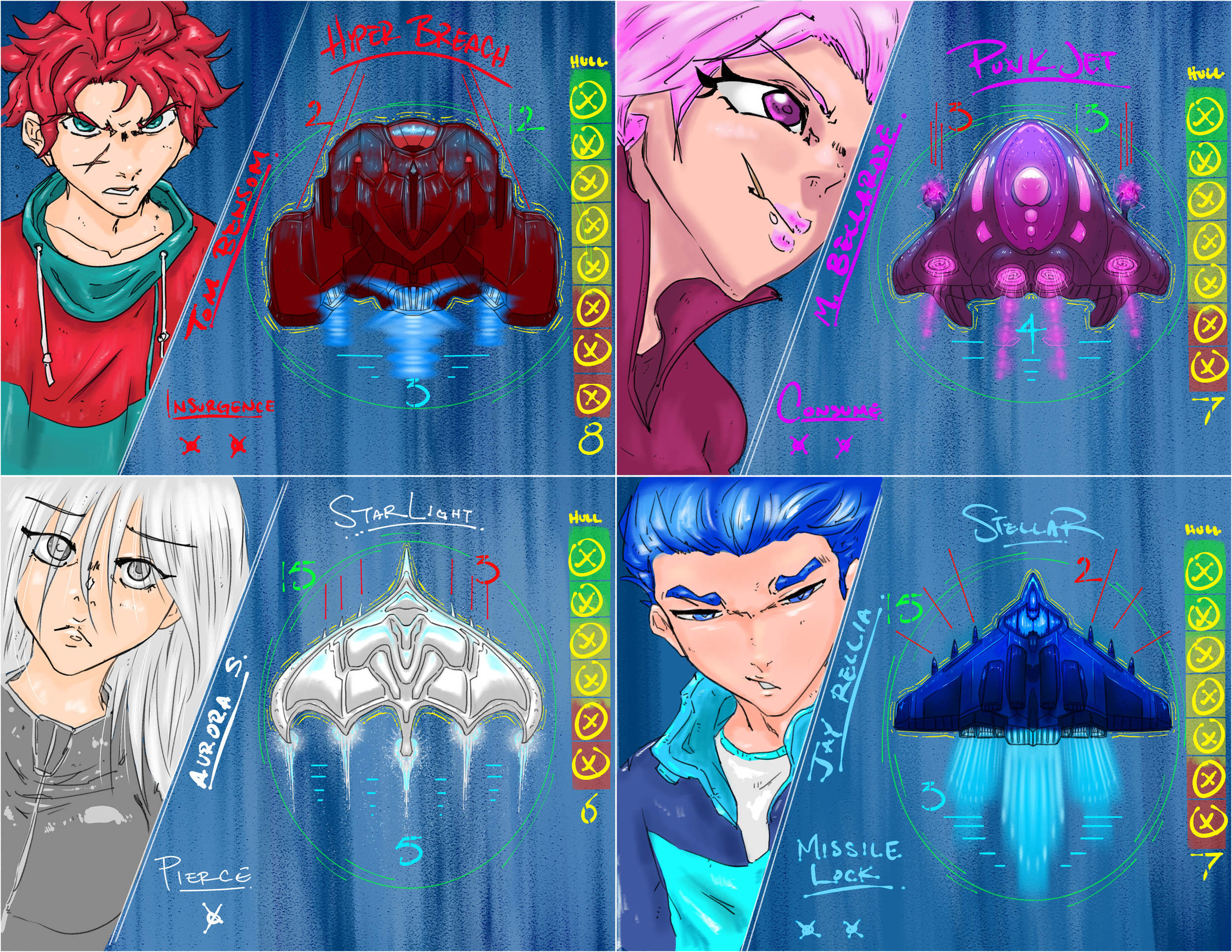 Pilot/ Starship Cards