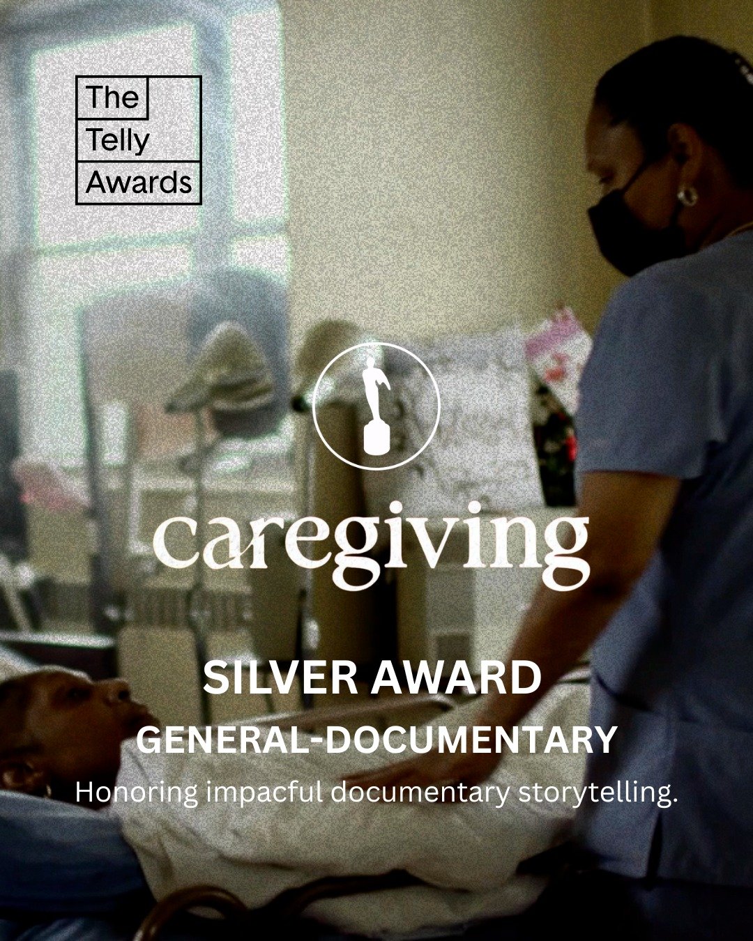 Our film, "Caregiving," has won a Silver Telly Award in General-Documentary, a category "honoring impactful documentary storytelling."

Thank you @tellyawards for this honor! 

#documentary #caregiving #caregivers #documentaryfilm