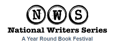 Logo for the National Writers Series with text 'A Year Round Book Festival'