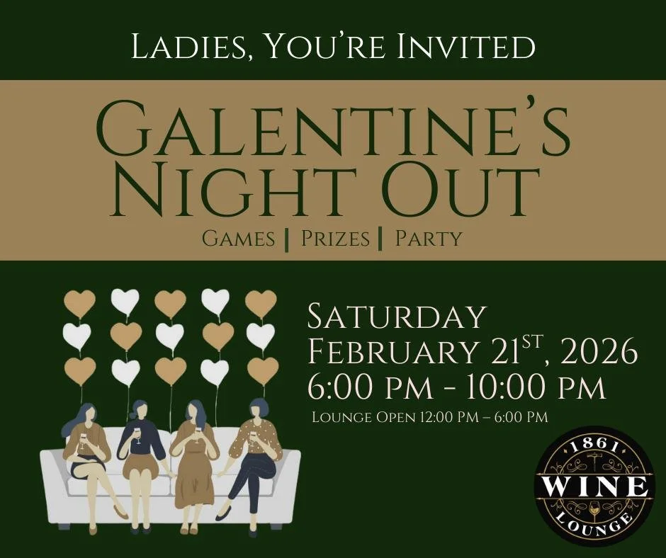 💖 Tomorrow Night is Galentine&rsquo;s Night Out! 💖

Ladies, it&rsquo;s your night  you asked for it, and we made it happen! 💕

📅 Saturday, February 21, 2026
🕛 Lounge Open: 12:00 PM &ndash; 6:00 PM
💗 Galentine&rsquo;s Fun Starts: 6:00 PM
📍 1861