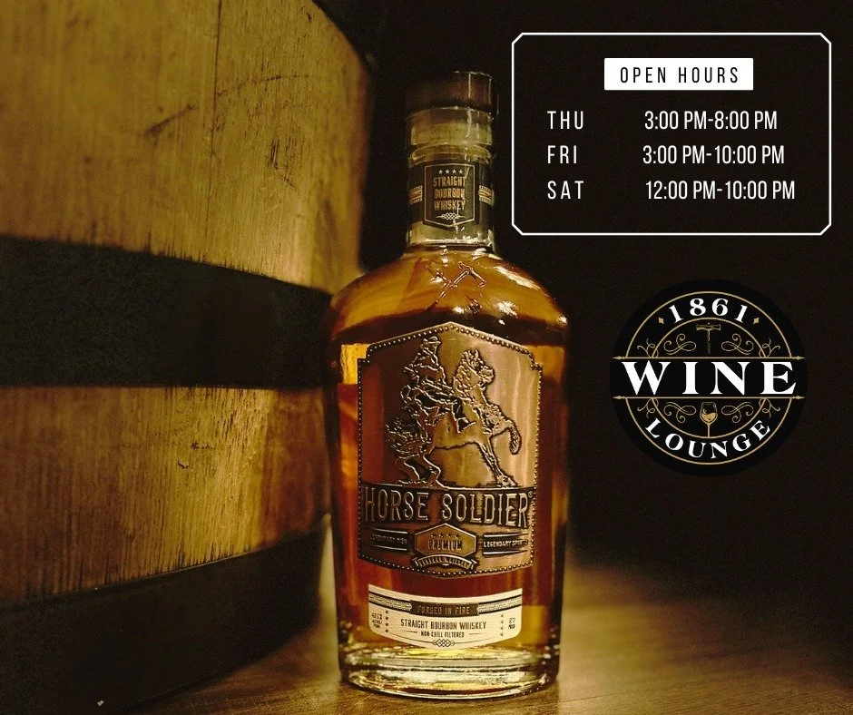 🥃 Grab yourself a bourbon!

Come try our signature bourbon, House Soldier, and enjoy the perfect sip 💛

#1861WineLounge #BourbonLovers #HouseSoldier #WhatsPouringNext #SipAndSavor