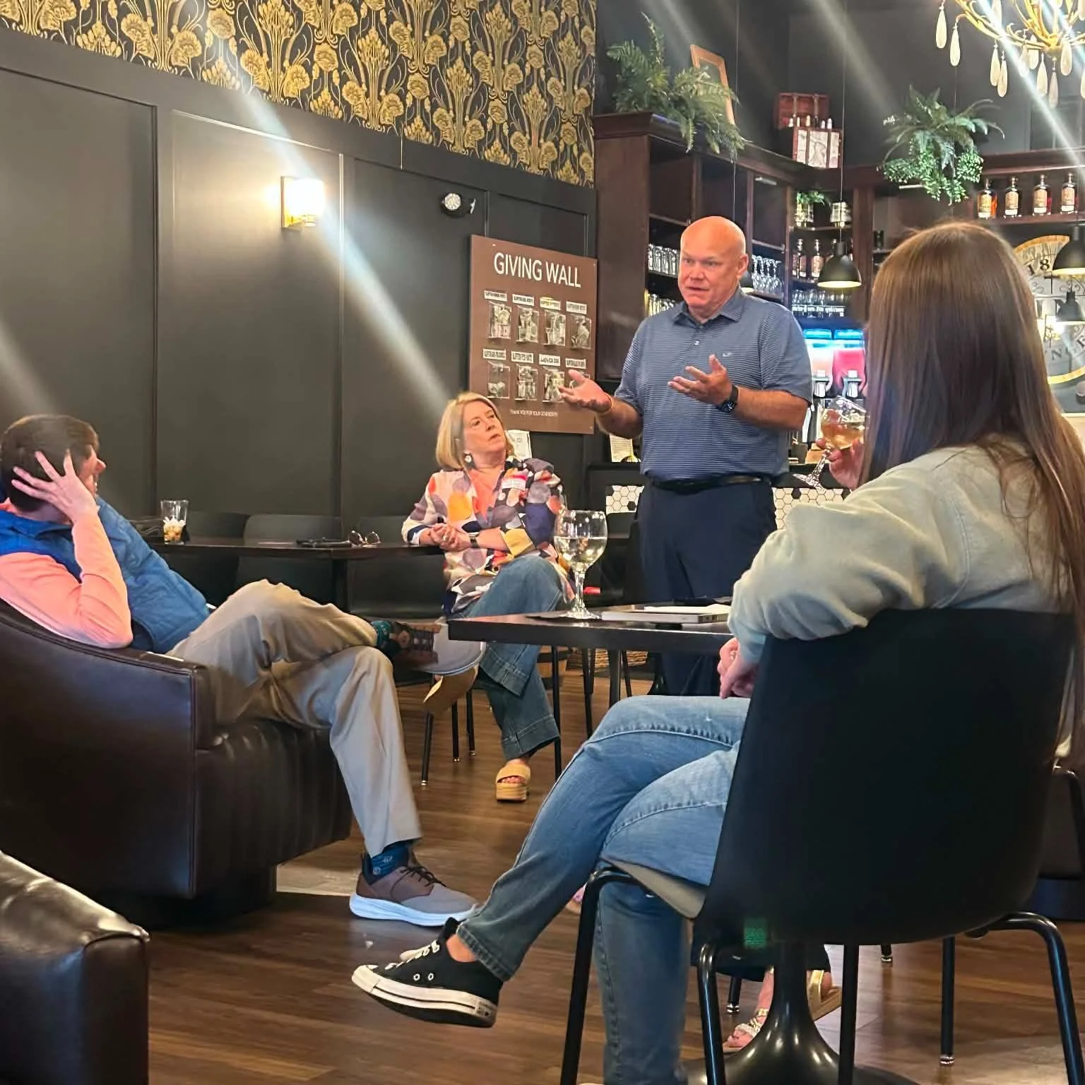 Mike and Mary had the opportunity to share the story behind 1861 Wine Lounge and the heart behind why they opened it. Mike also shared his personal journey from the corporate world into small business ownership and the growth, challenges, and perspec