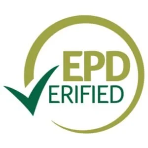 EPD Verified Logo mit grüner Kreismarkierung und Häkchen