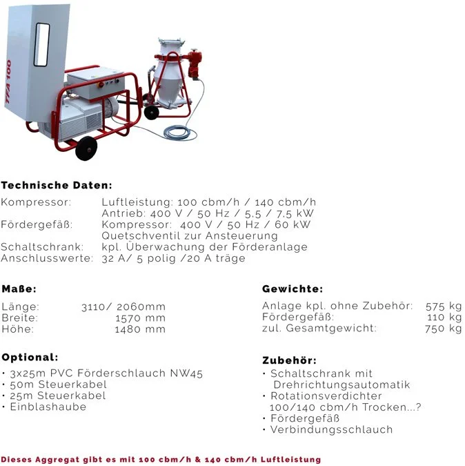Ein technisches Gerät mit rotem Rahmen, Wasserkraftwerk, und Steuerungskomponenten, vermutlich eine Schaumkanone für die Feuerwehr.
