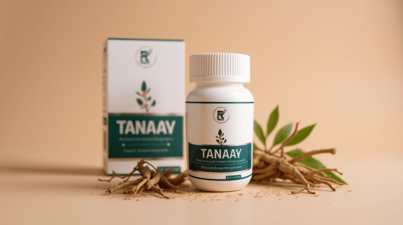 Tanaav Capsules Natural Stress Relief with Ashwagandha for Modern Life