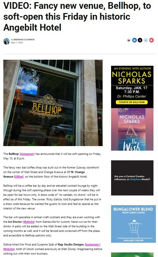 Bungalower & the Bus Article and Video of Bellhop
CLICK FOR THE FULL STORY AND VIDEO