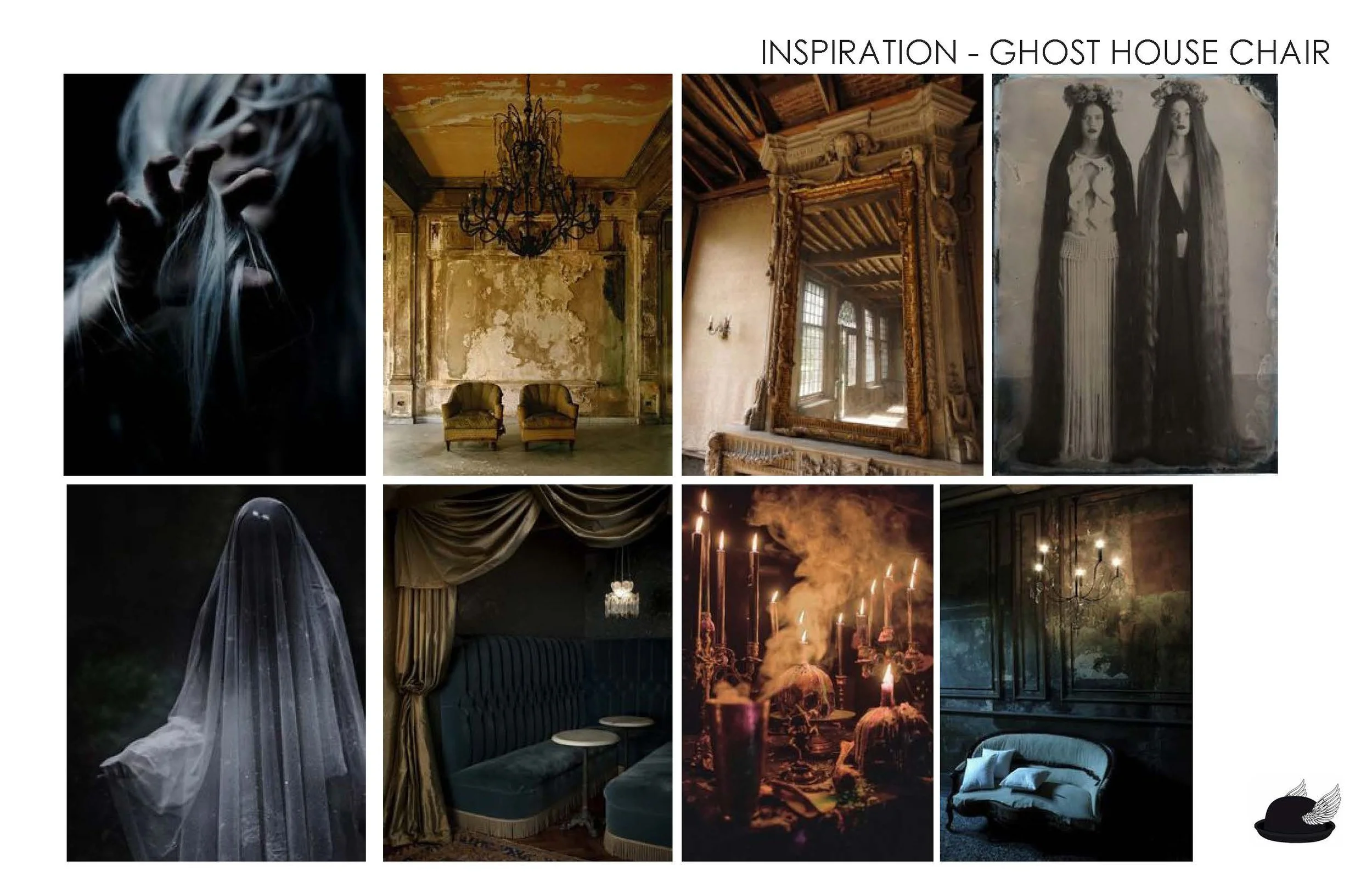 Ghost Chair - inspired by abandoned furniture in  haunted places