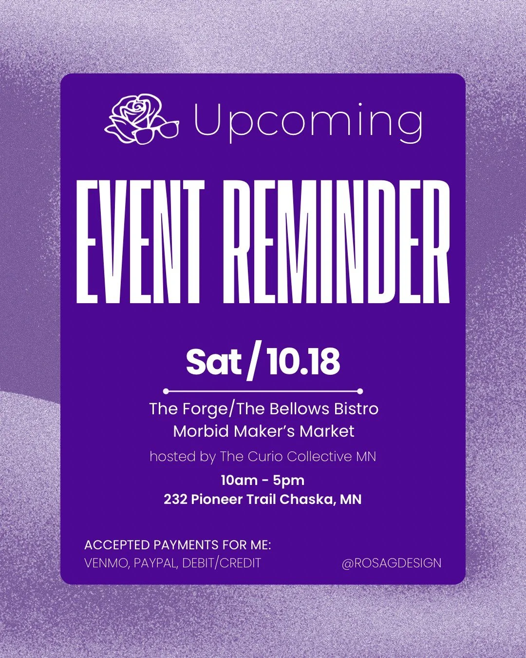 Don&rsquo;t miss the Morbid Maker&rsquo;s Market hosted by the Curio Collective MN! Join us at The Forge/The Bellows Bistro, 232 Pioneer Trail, Chaska, MN, for a day of unique finds and creative vibes. Explore both indoor and outdoor shopping adventu