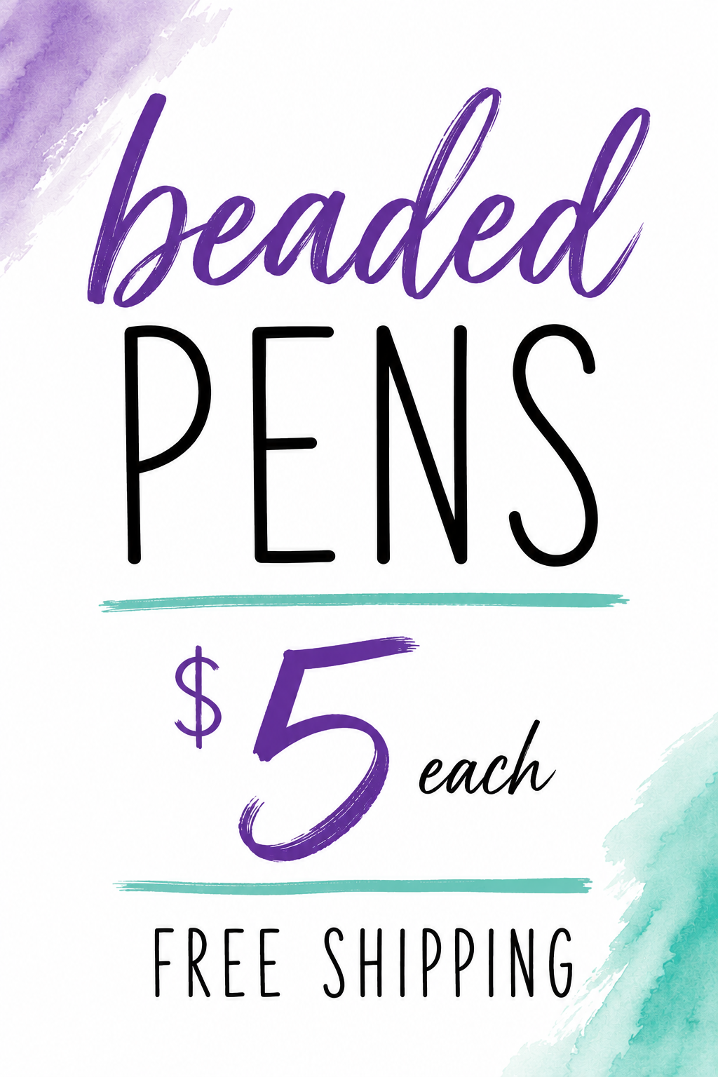 Beaded Pens | Free Shipping