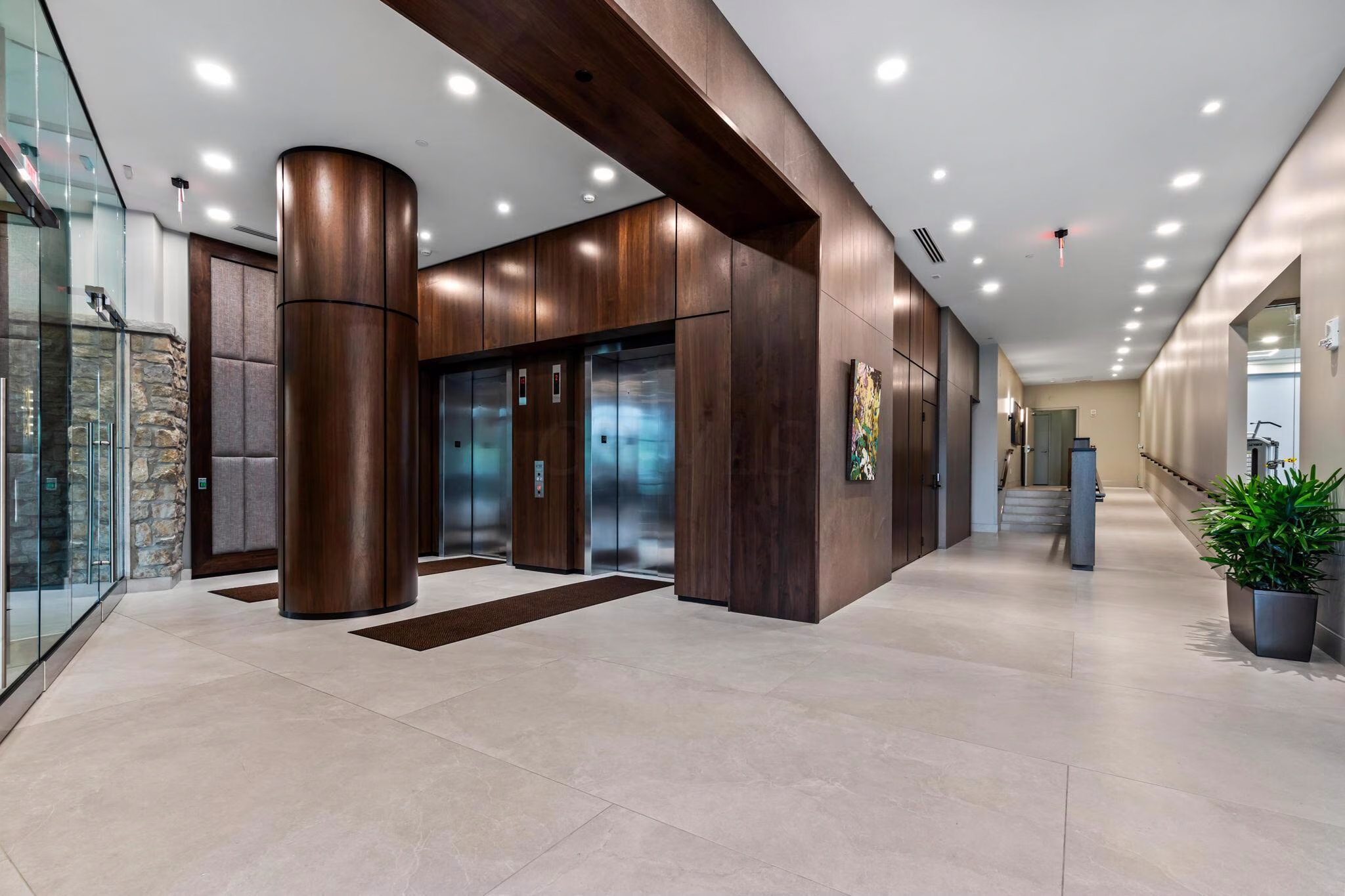 Condos at North Bank Elevator Lobby.png