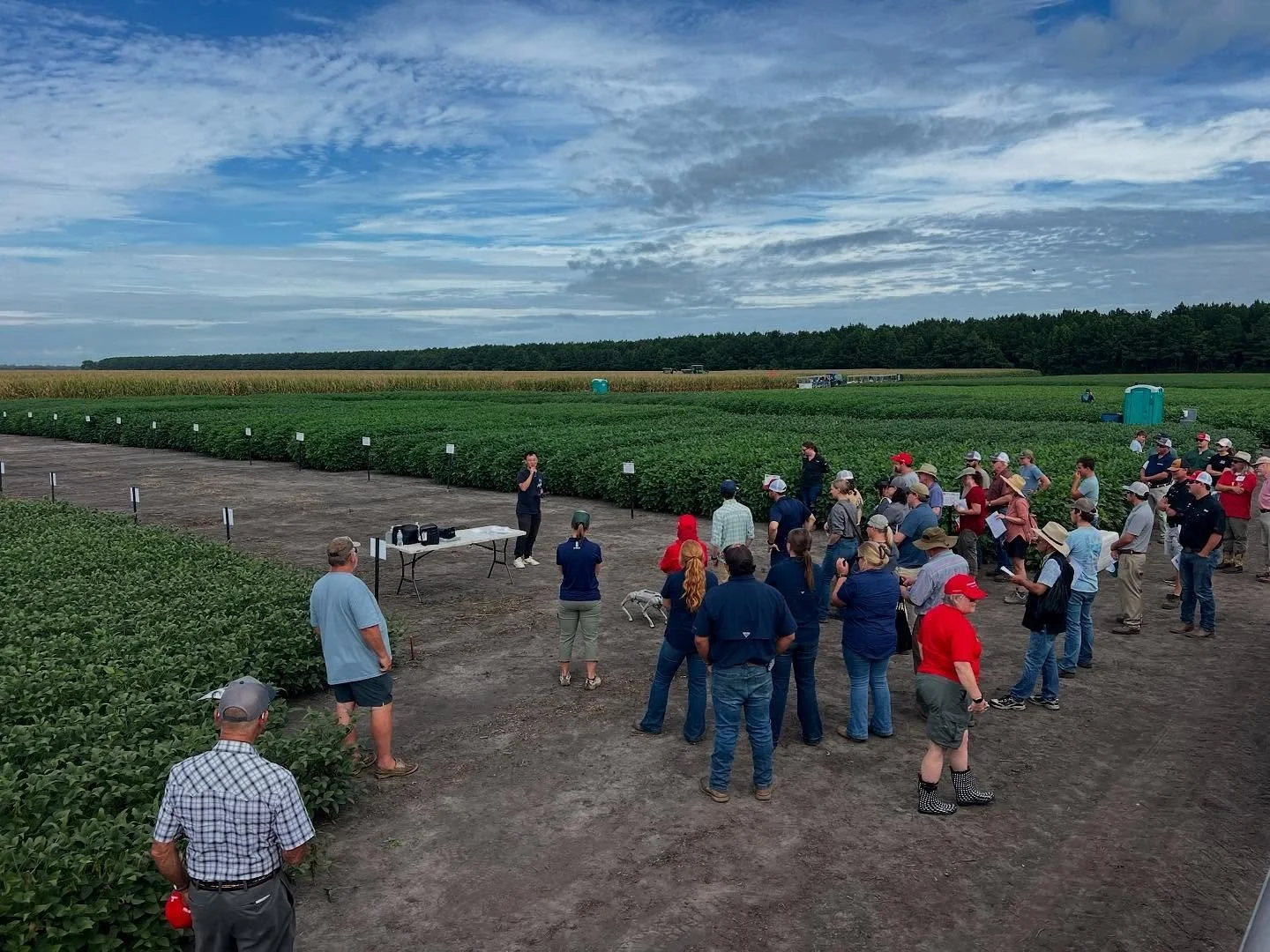 At the Soybean Association, we associate summer with field days (and growing beans)! 

Our Extension Team delivered some outstanding production presentations the past two weeks at Northeast Ag Expo and Blacklands Farm Mangers Tour! The robot dog even