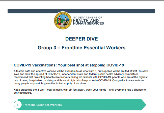 NC Ag Workers Eligible for Vaccines