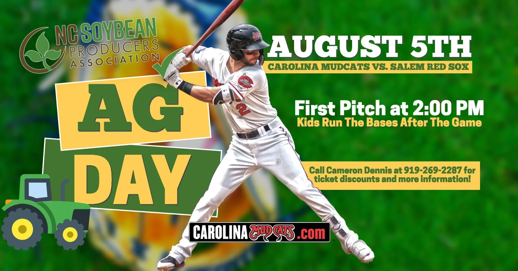 NCSPA Members Get Discount Tickets for Ag Day at the Carolina Mudcats