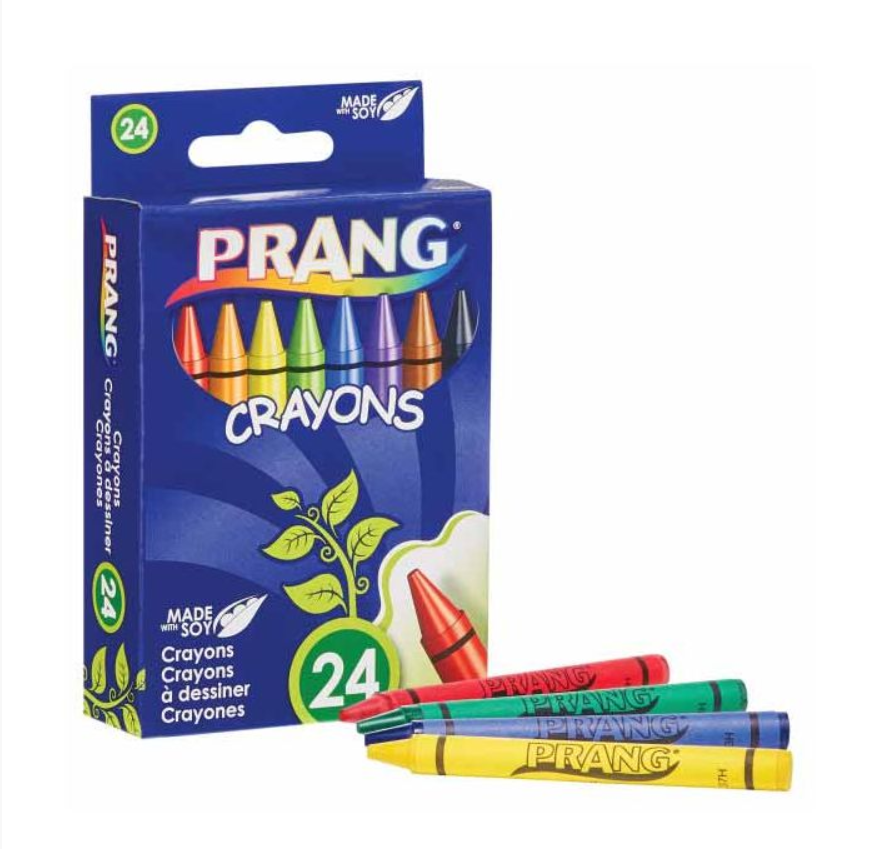 Crayons made with soybean oil are non-toxic