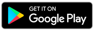 Google Play store badge with the text 'GET IT ON Google Play' in white on a black background.