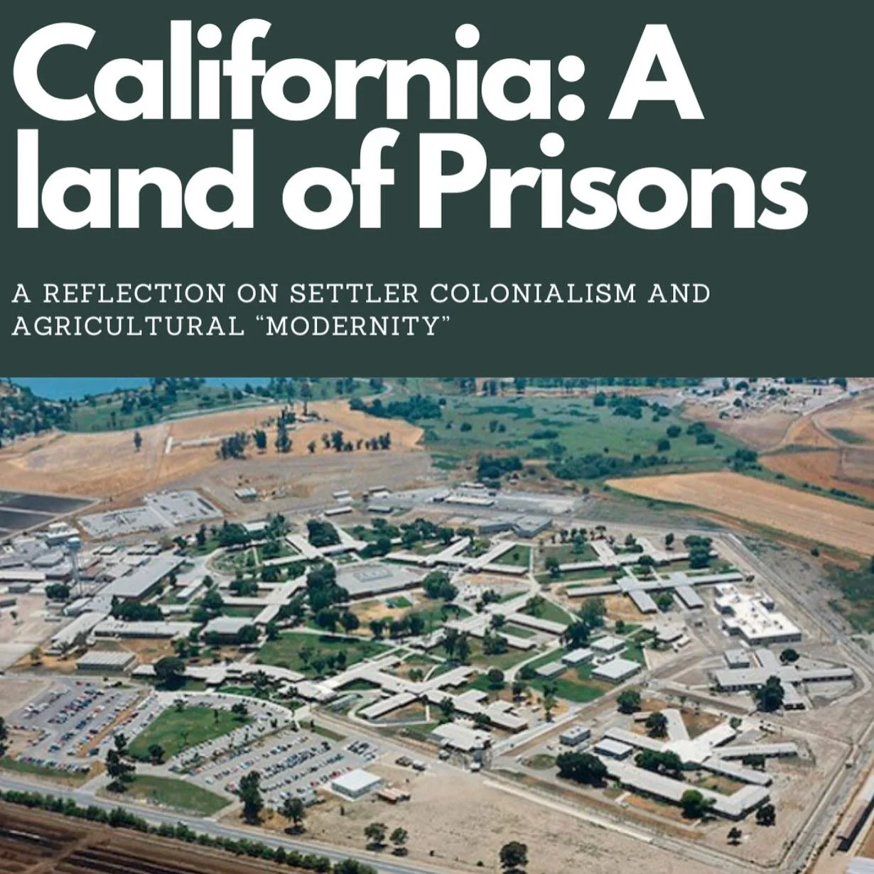 The state of California gave counties 4 billion dollars to fund prison projects between the years 1983 and 2020-most of them in major agricultural areas like Salinas, Corcoran and around Fresno and Kern counties. Why would that be so in the worlds mo