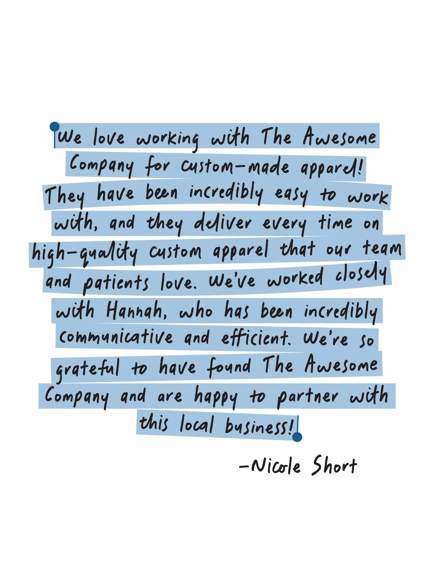 A 5-star review&hellip; and a reminder of the impact behind every order 💙

When you work with us, you&rsquo;re not just getting high-quality products, you&rsquo;re supporting meaningful work and a team that truly cares.

Thank you for being part of 