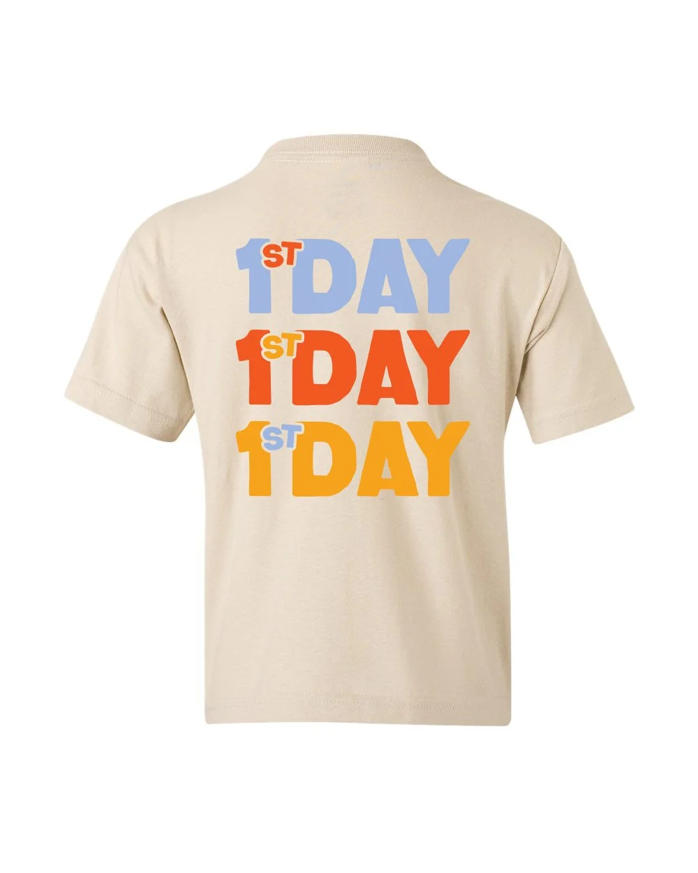 1st day toddler, youth, and adult sizes