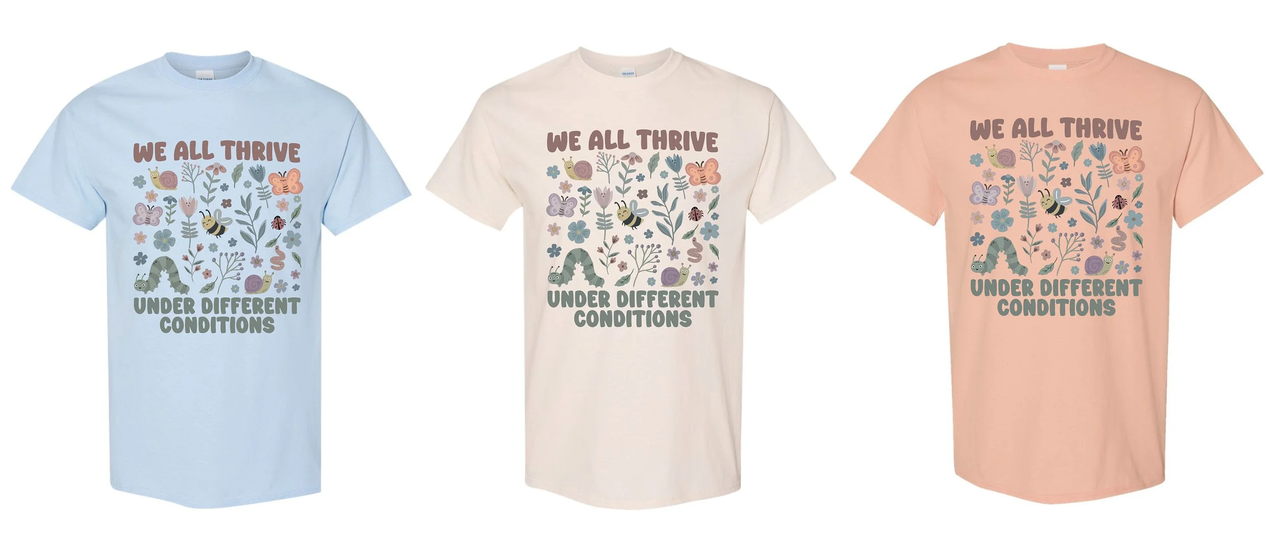 Autism Awareness graphic tee with positive message.