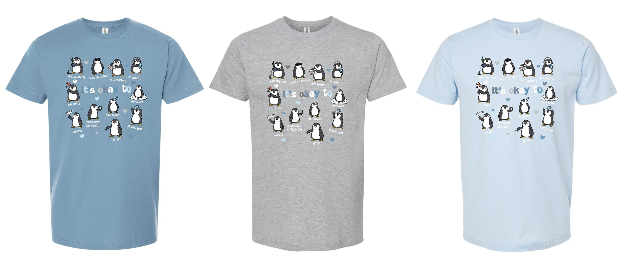 Cute Autism Awareness graphic tee with positive message.