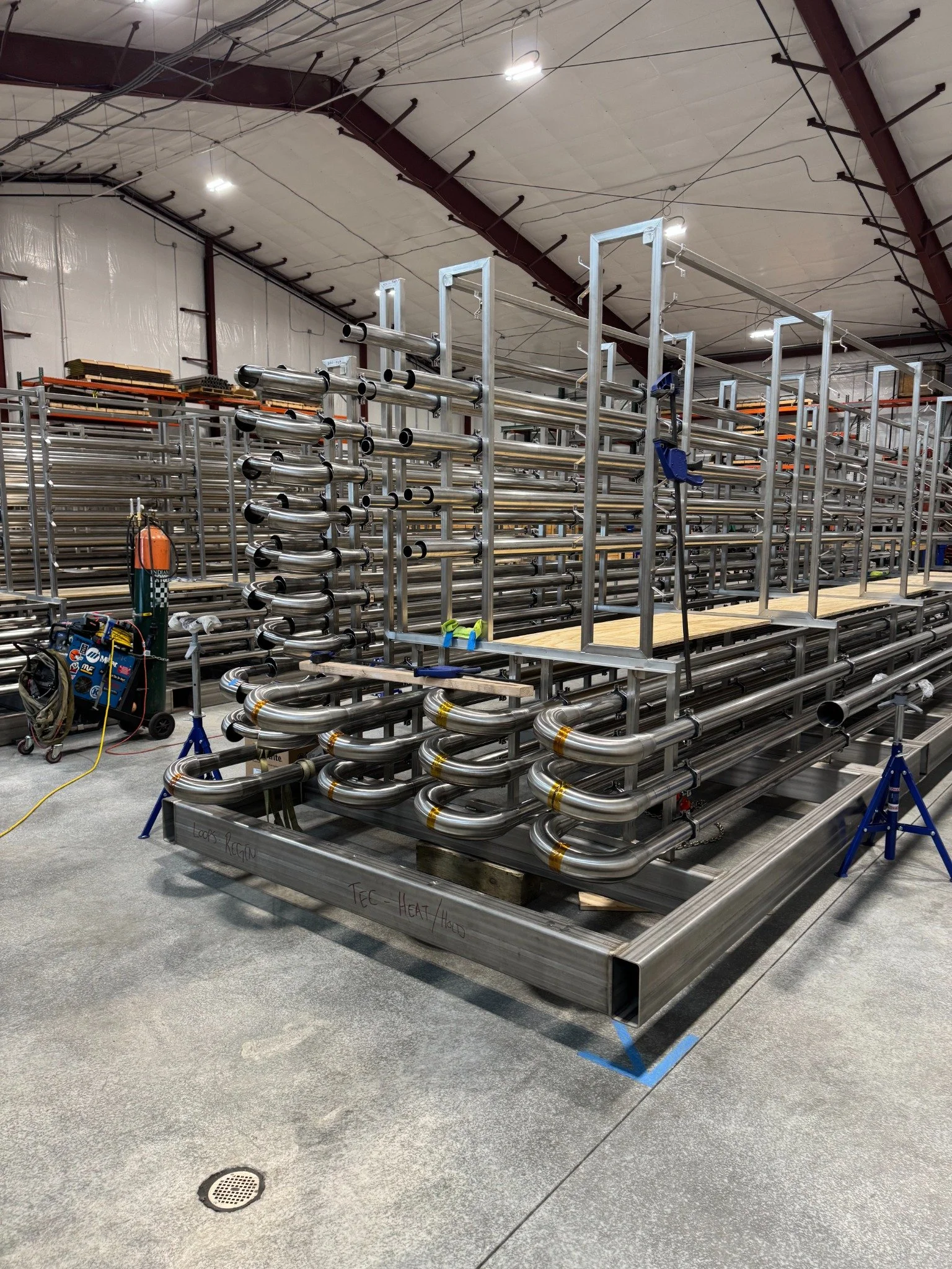 Stainless steel piping and equipment fabrication project supported by CWI Services welding inspection and QA/QC