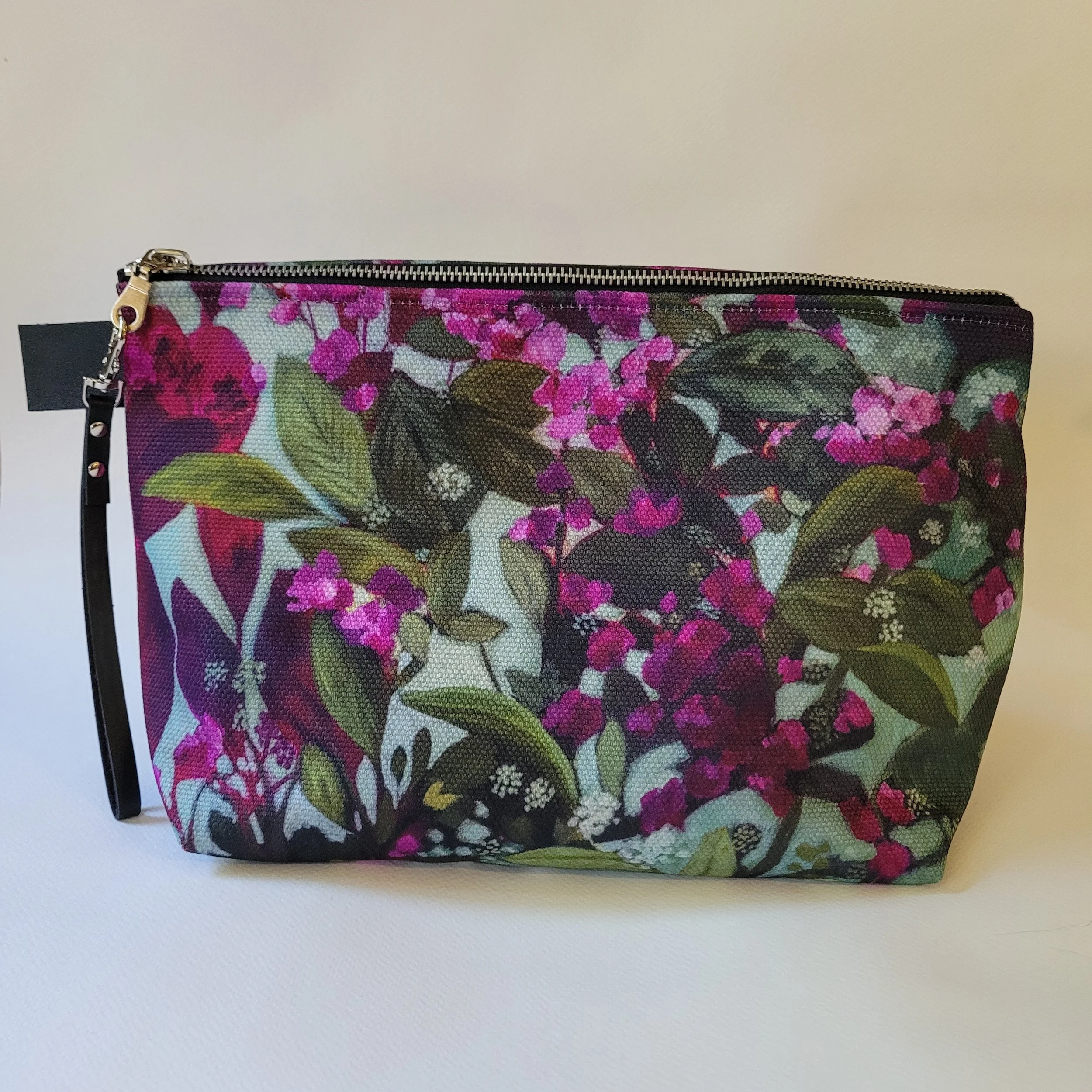 Zippered Bag- Smoke Bush Floral