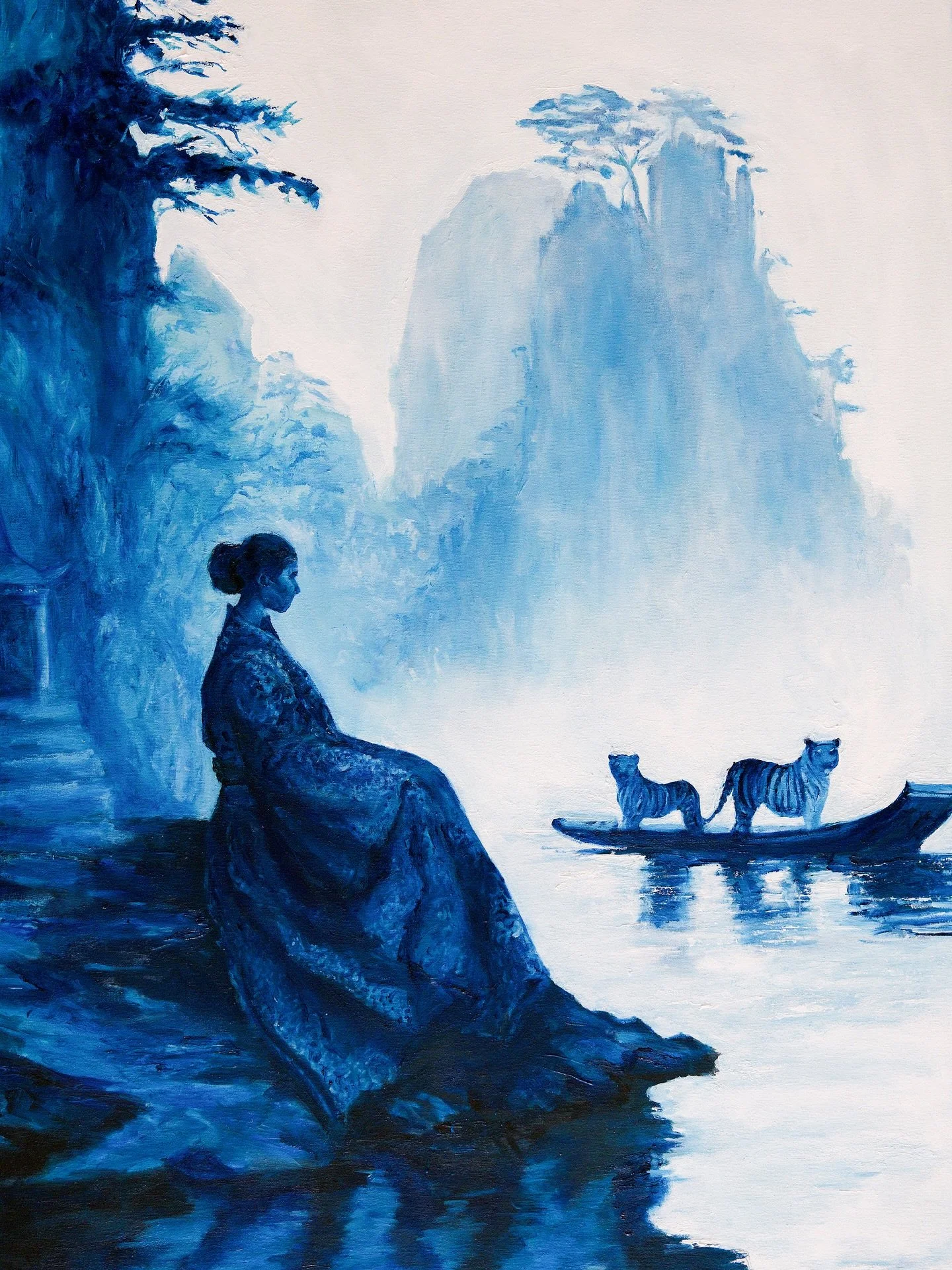 &ldquo;Witness&rdquo; is a 70*100cm oil painting that researches observation as power. Recognising when to pause, allowing untamed energy to move through without reaction. Can stillness be as transformative as action? #artistopencall #artistopencalls