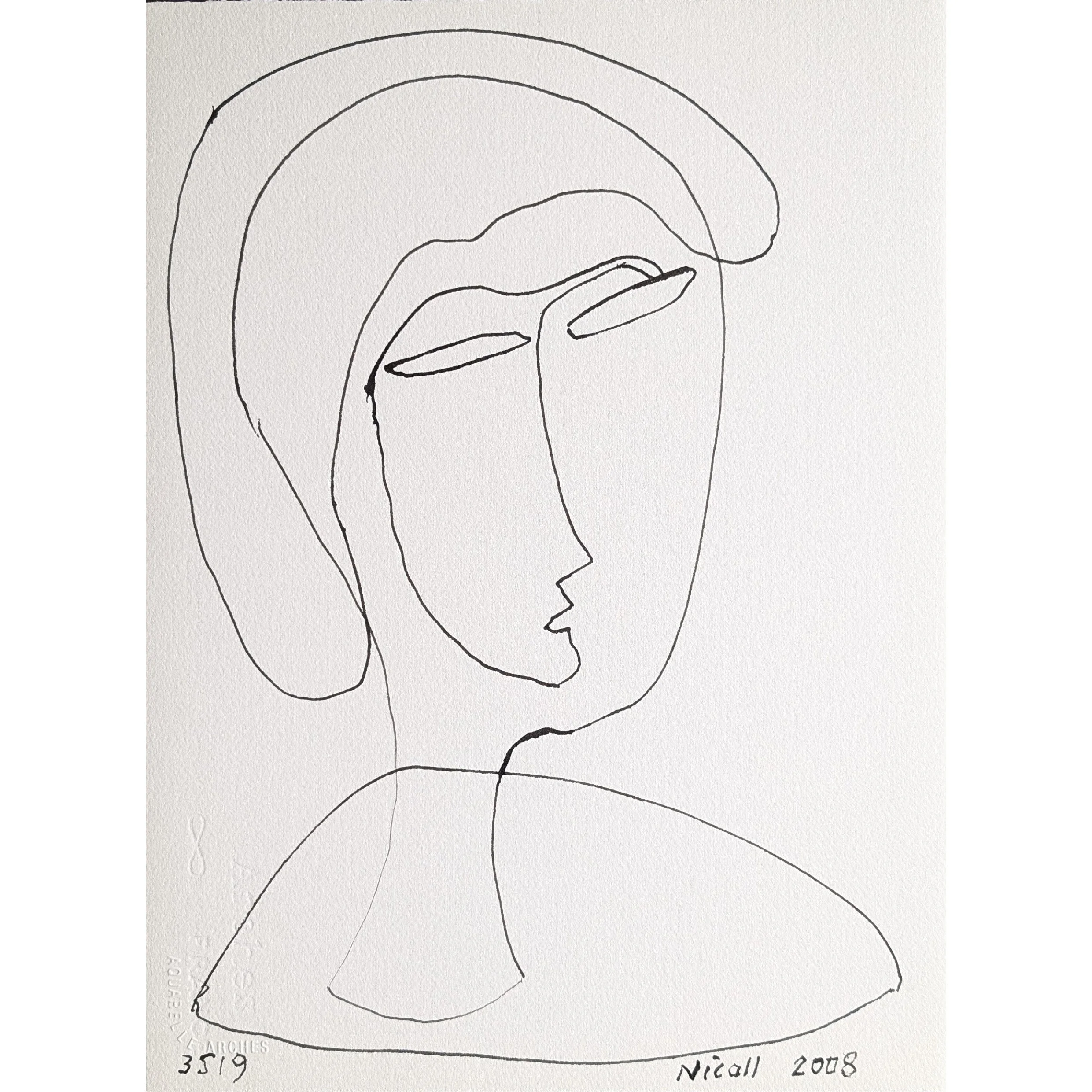 Pen & Ink Figures "Look Up" 2008