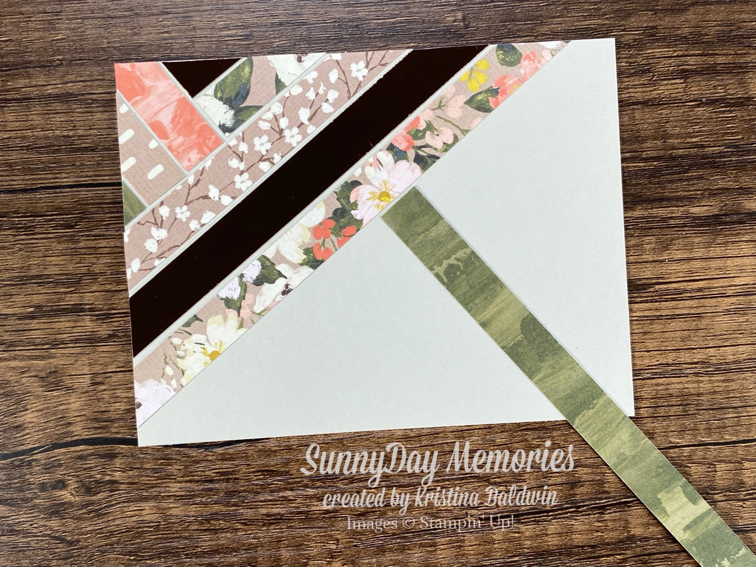 Perpendicular Strip for Herringbone Technique Card