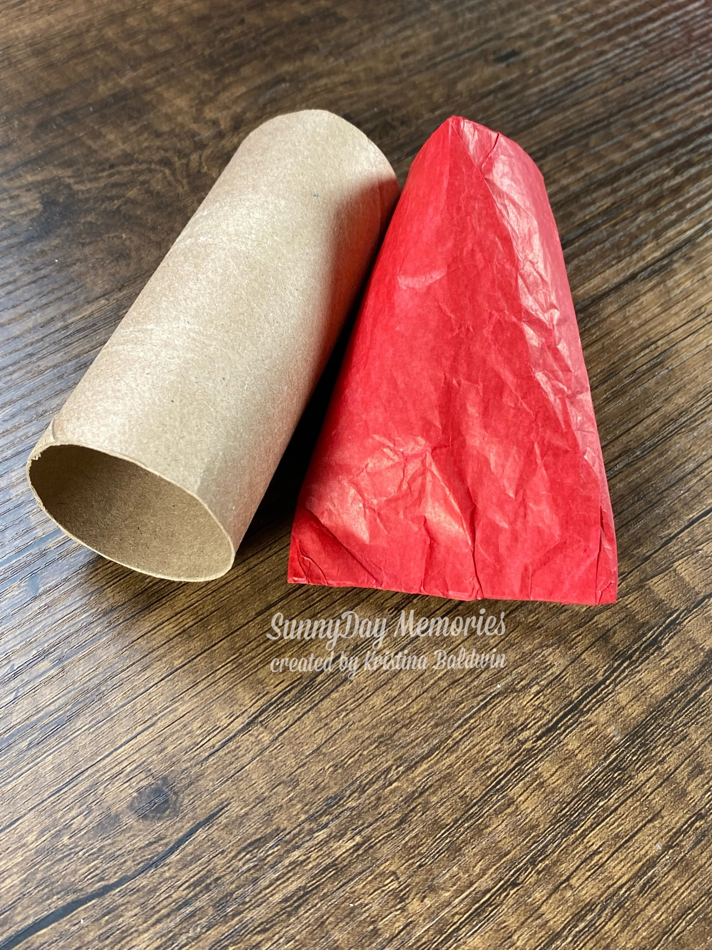 Closed End of Valentine's Pouch