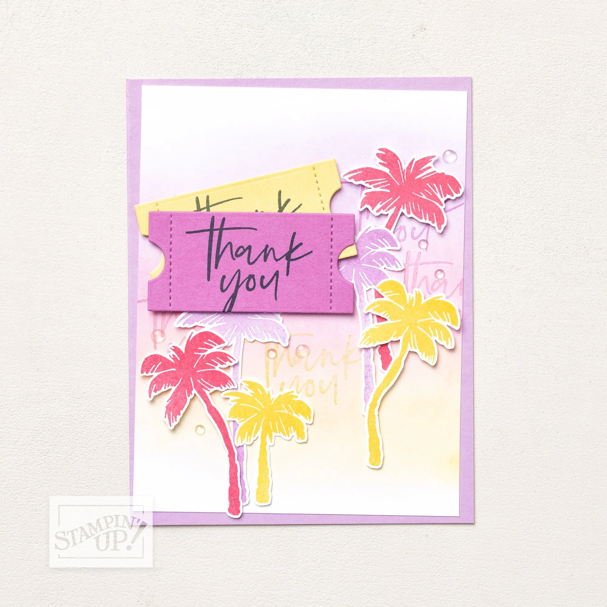 Stampin' Up! Fabulous Sayings Thank You Card