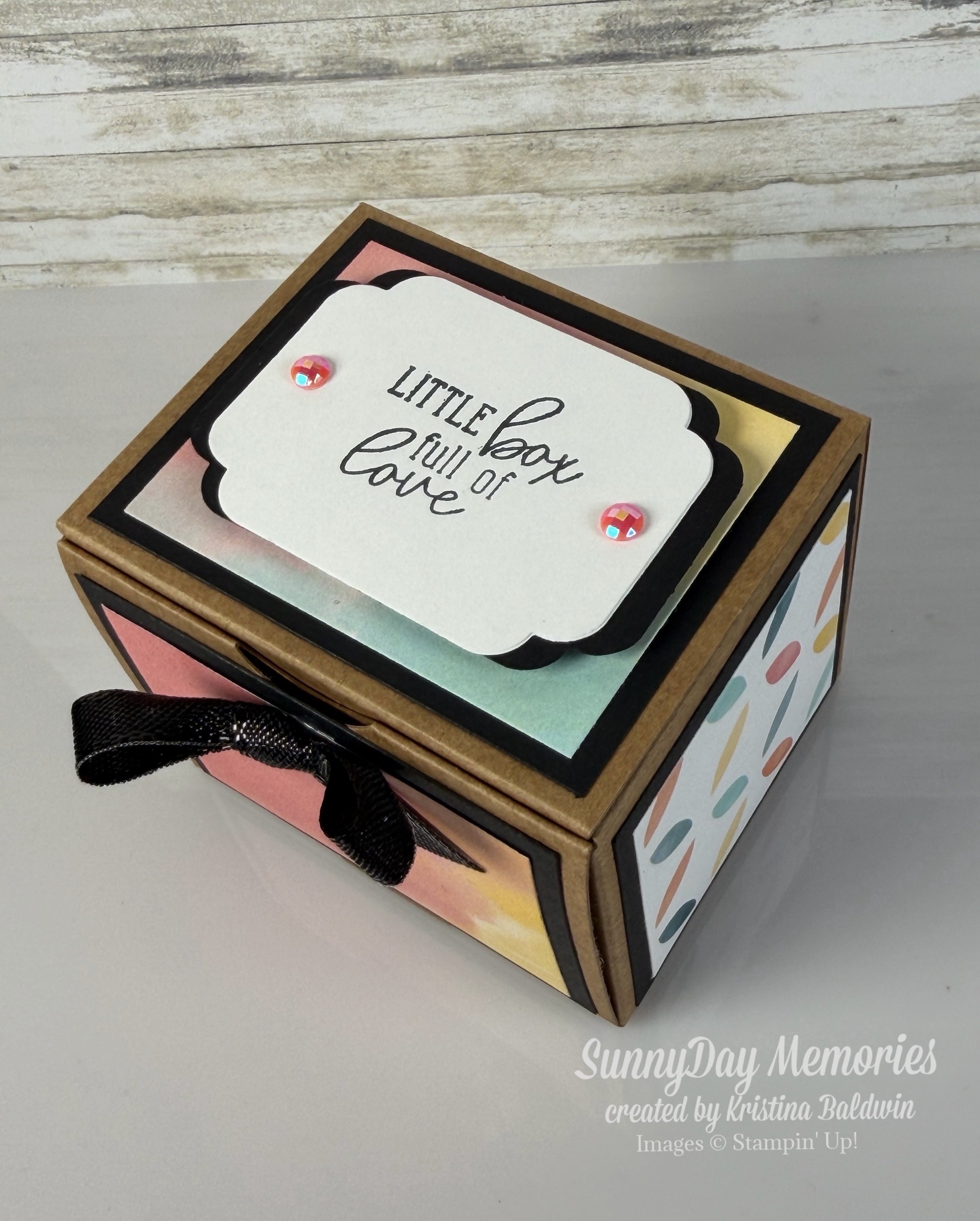 Top of Stampin' Up! Box of Joy Advent Treat Box