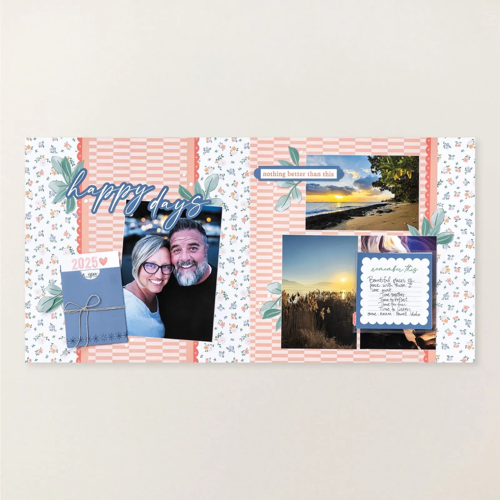 Stampin' Up! Happy Days Layout