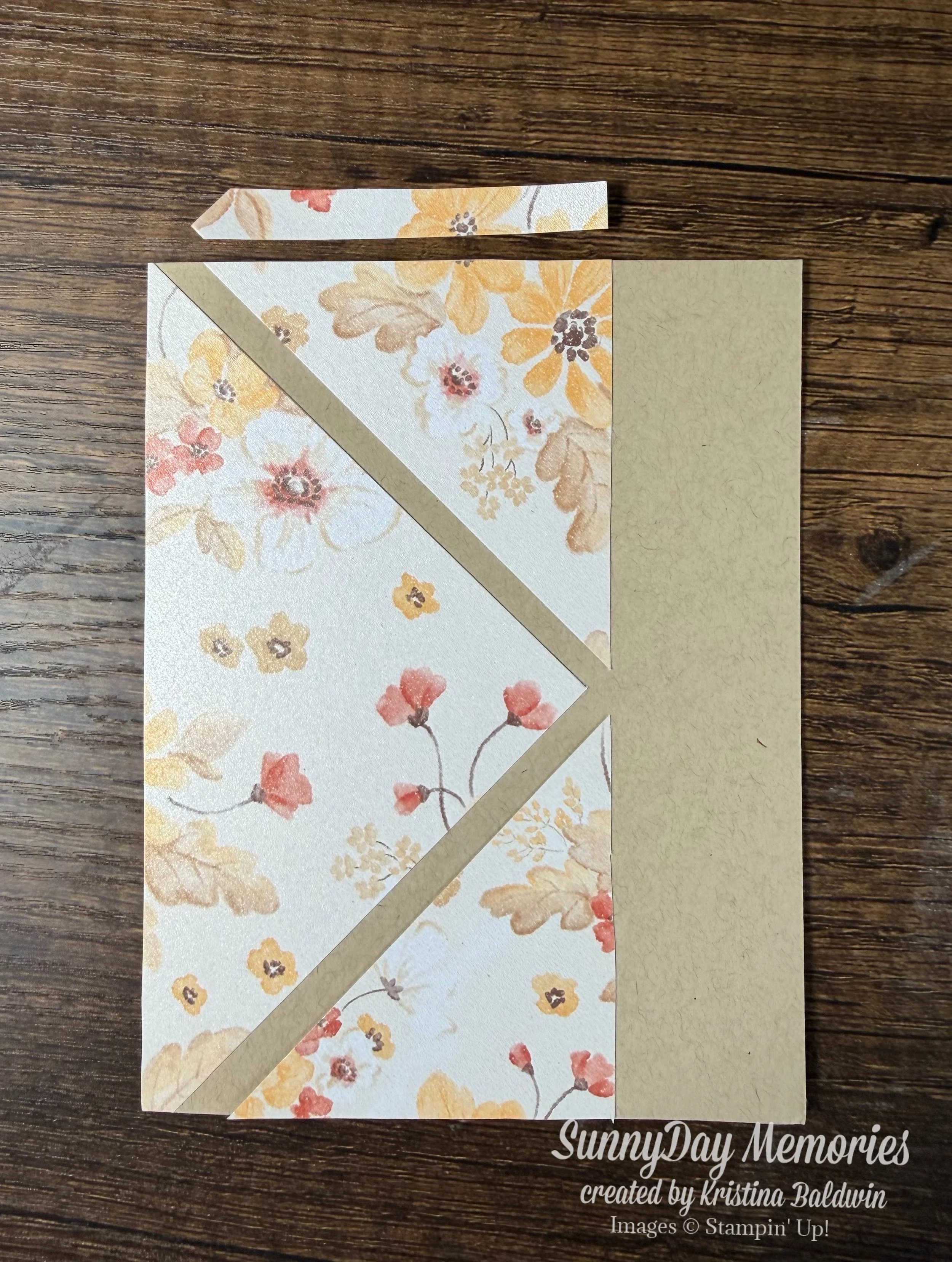Final Step of Stampin' Up! Glow of Harvest 4x4 Card