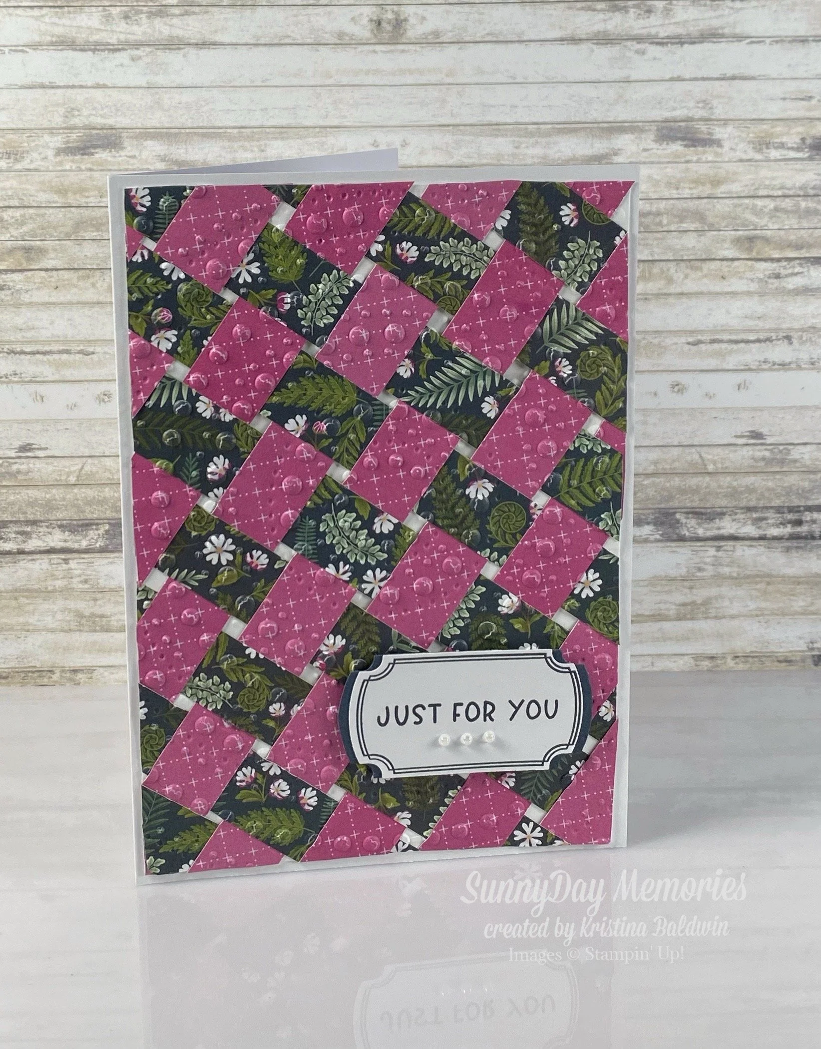 A Unique Twist on a Paper Weave Technique Card