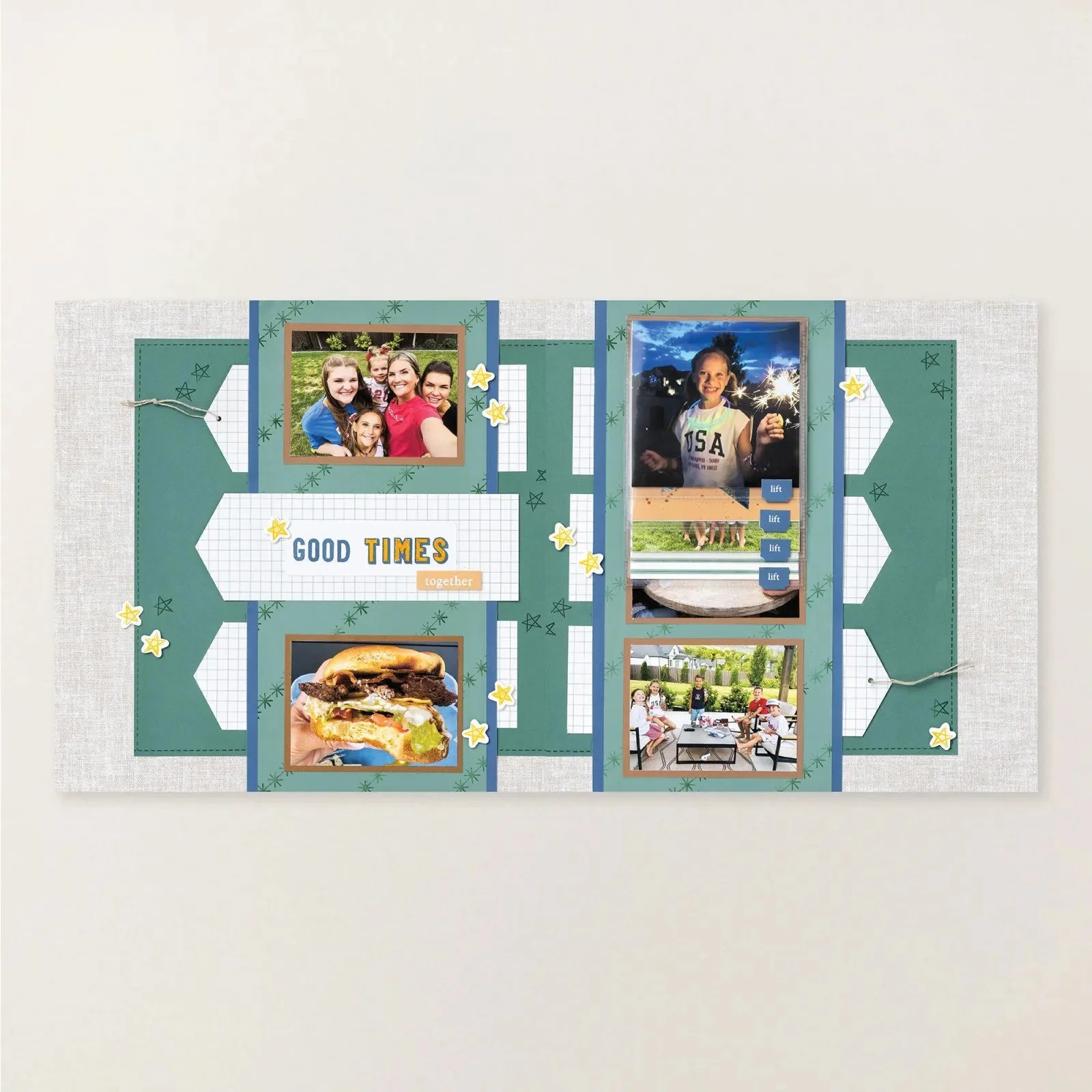 Stampin' Up! Good Times Together Layout