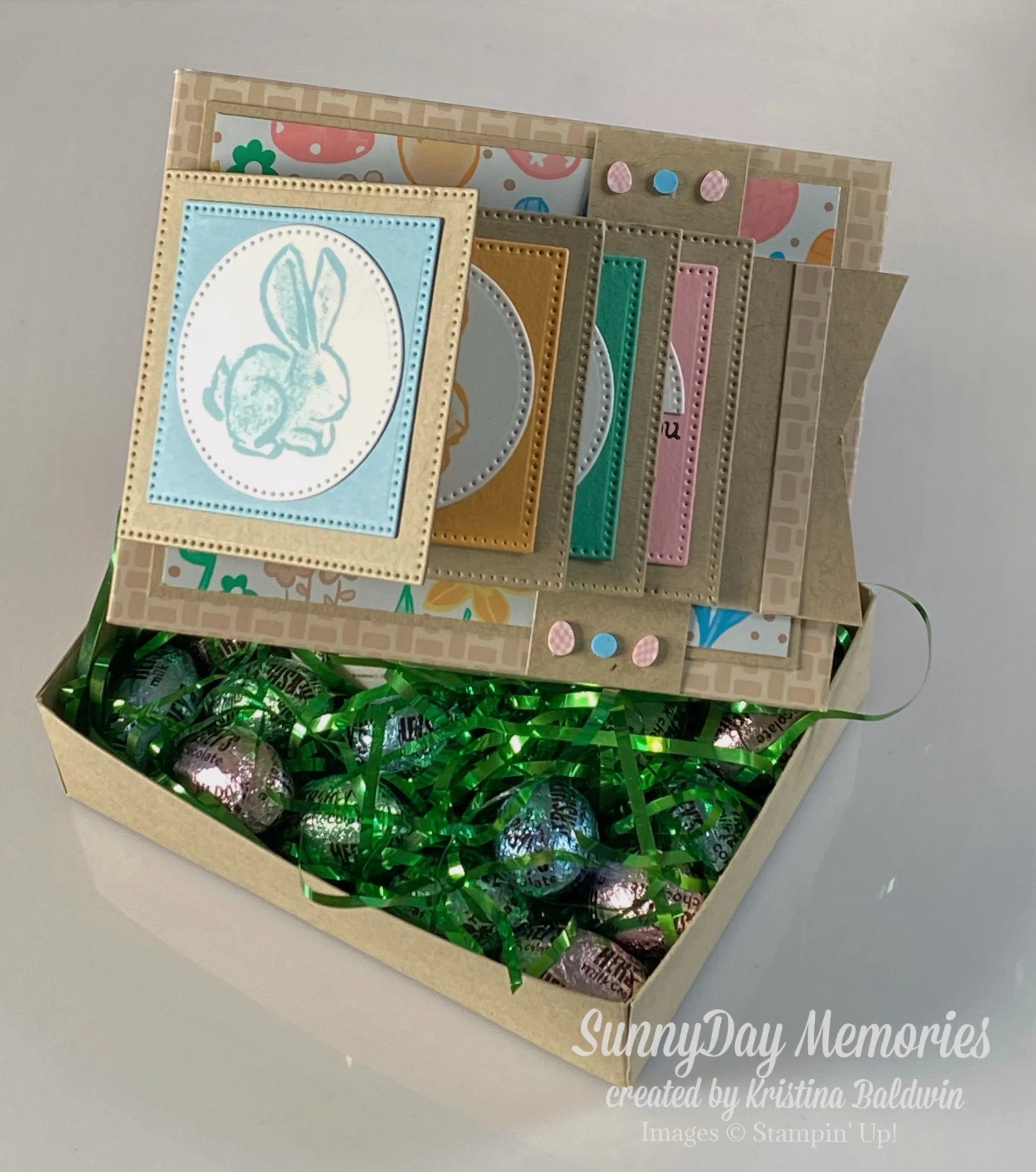 Stampin' Up! Notes of Spring Waterfall Easter Box