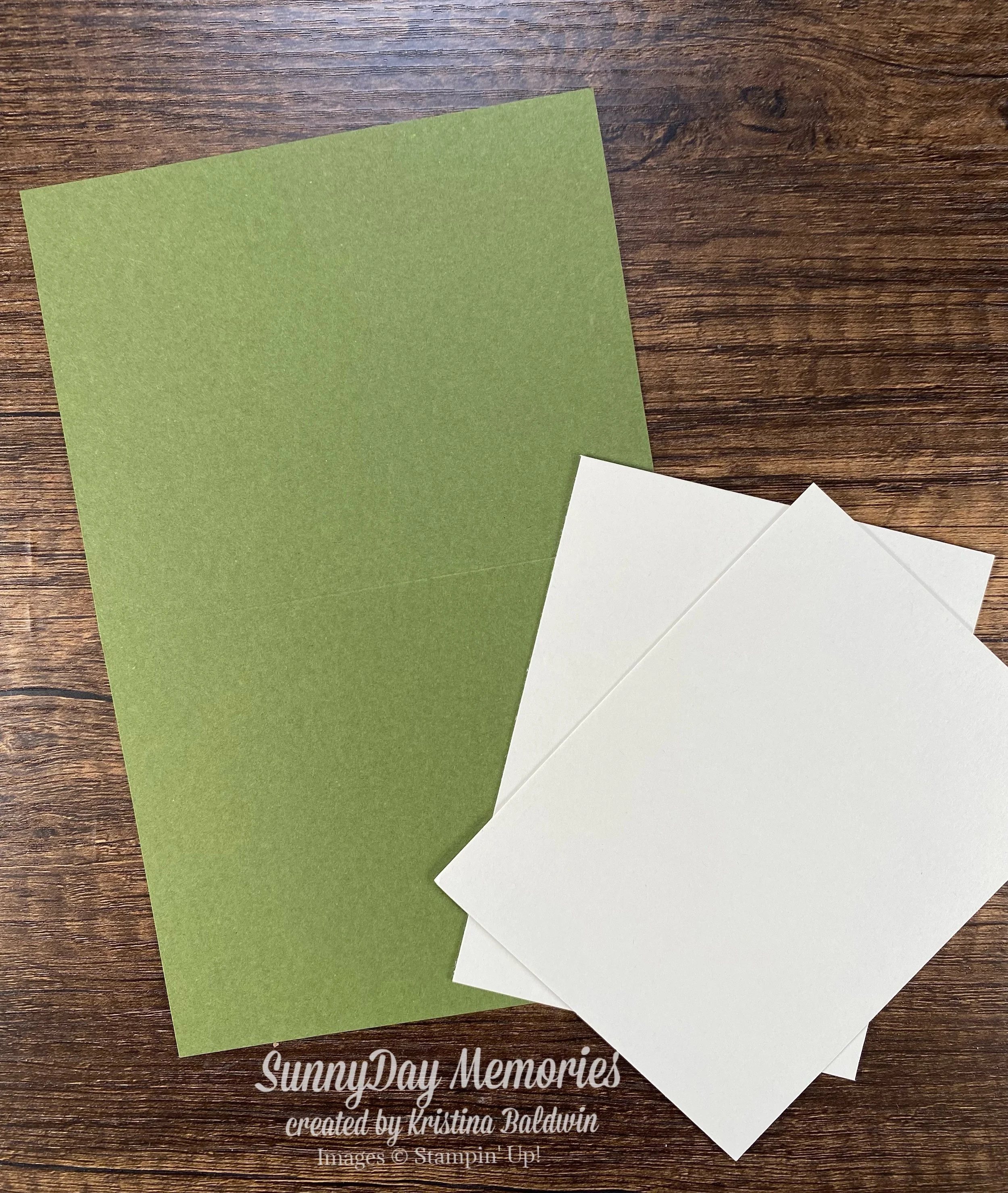 Cardstock Supplies for Herringbone Technique Card