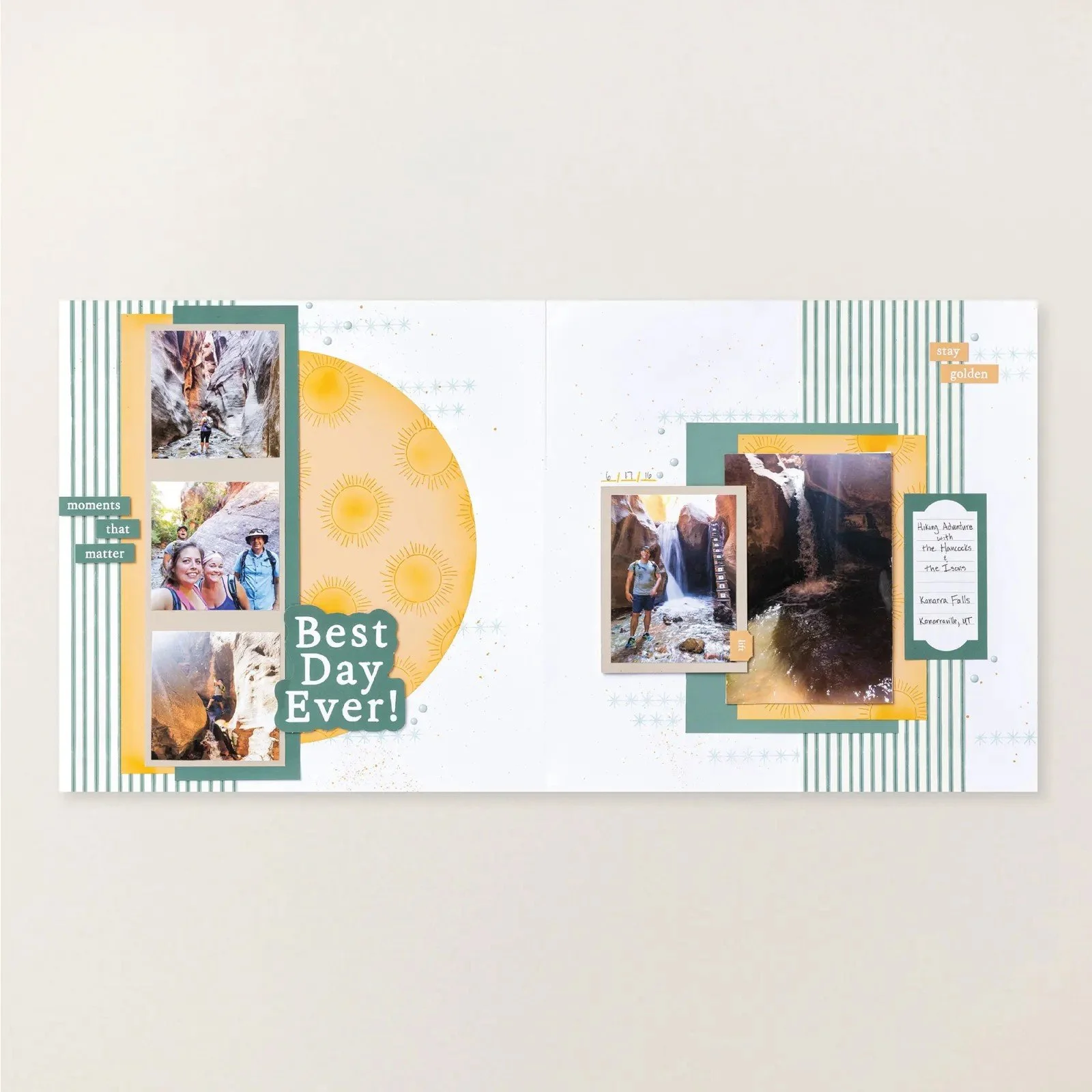 Stampin' Up! Best Day Ever Layout