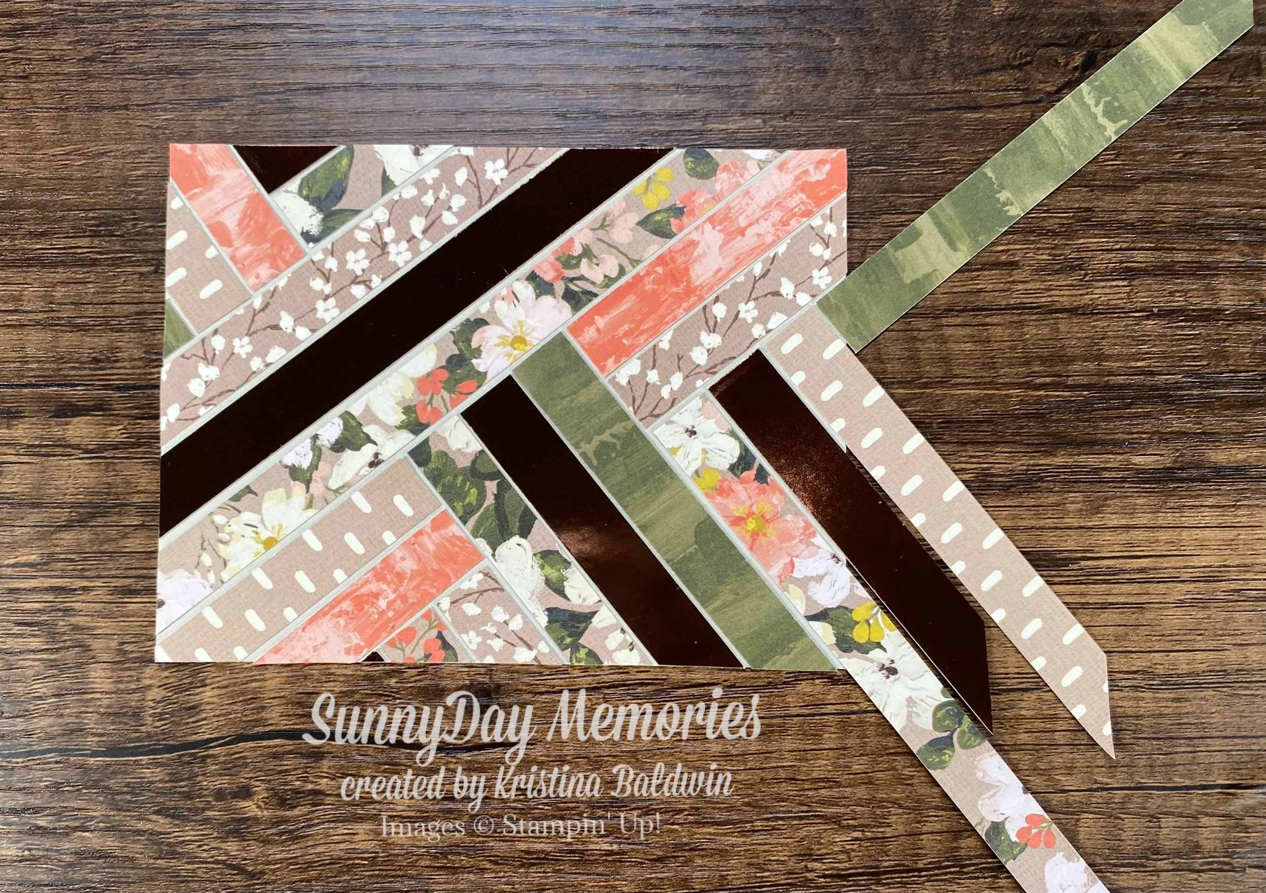 Final Step of Herringbone Technique Card