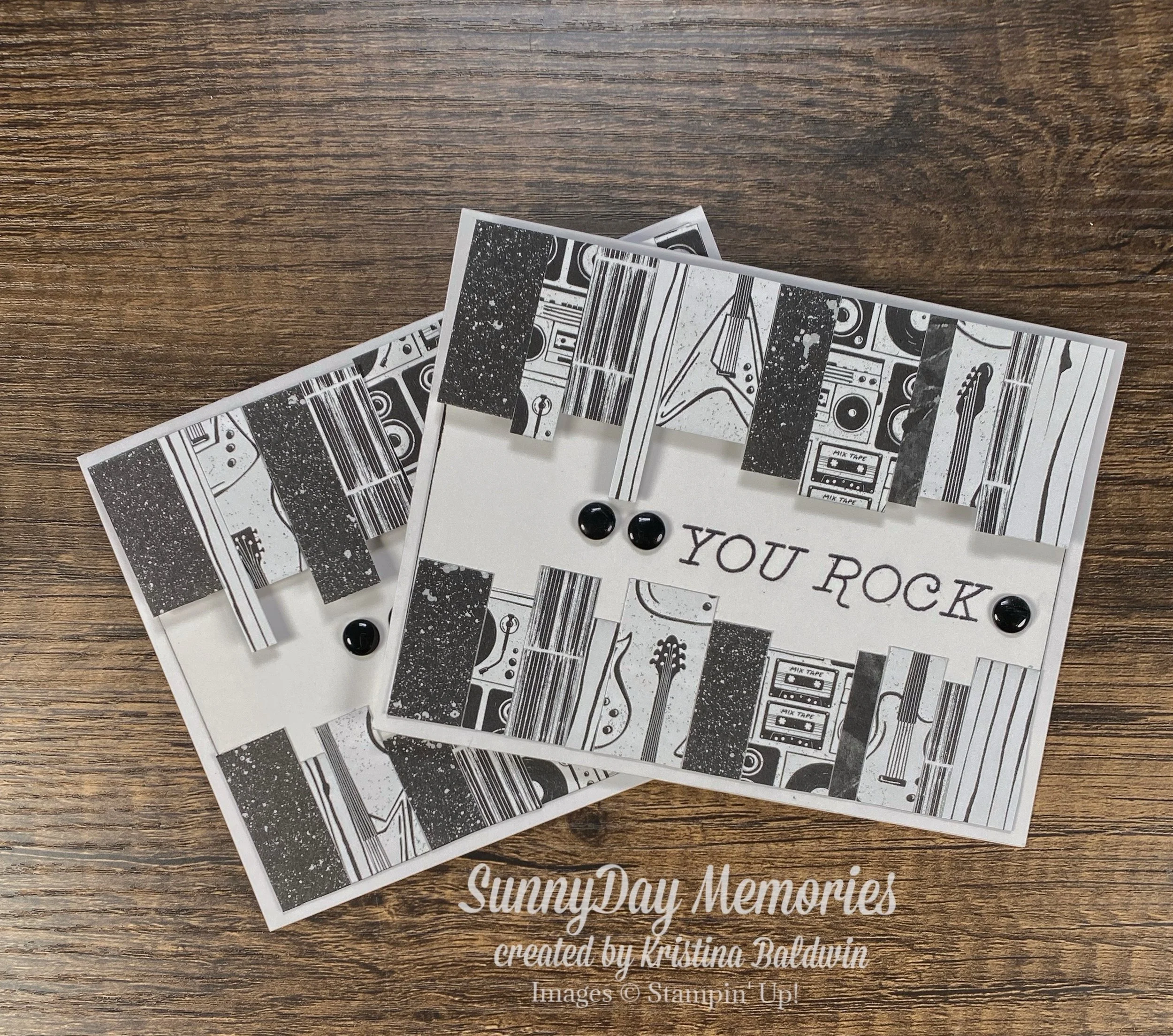SU Rock & Roll Strips Card